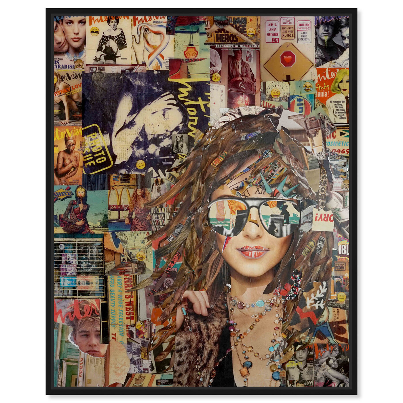 Front view of Katy Hirschfeld - Girl and Sunglasses featuring fashion and glam and portraits art.