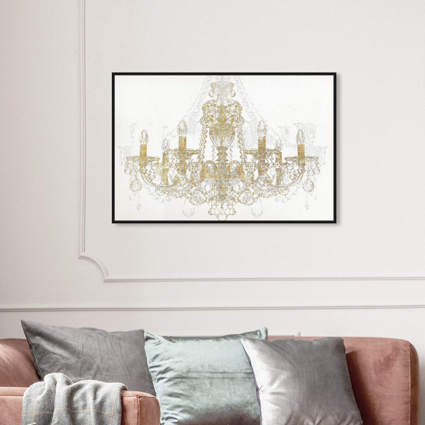Hanging view of Chandelier Diamond featuring fashion and glam and chandeliers art.