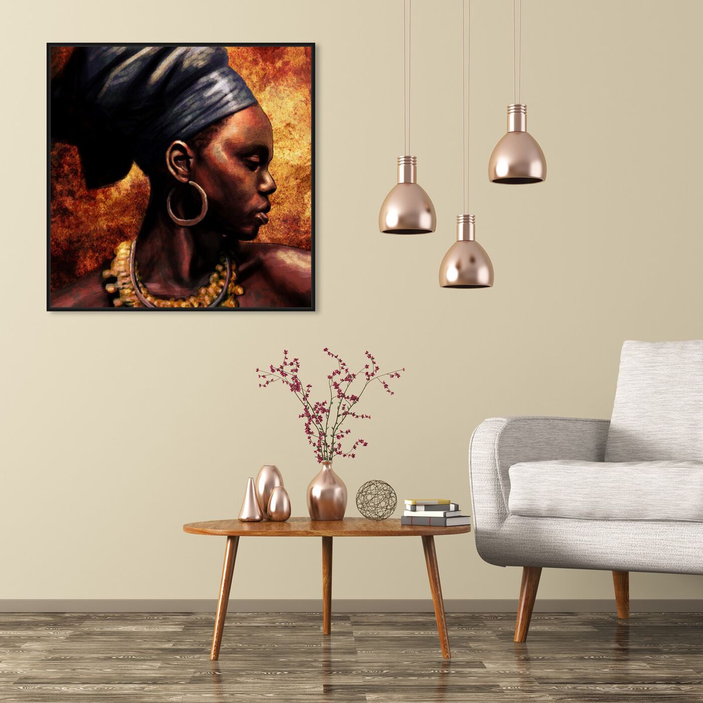Hanging view of Ashanti featuring people and portraits and portraits art.
