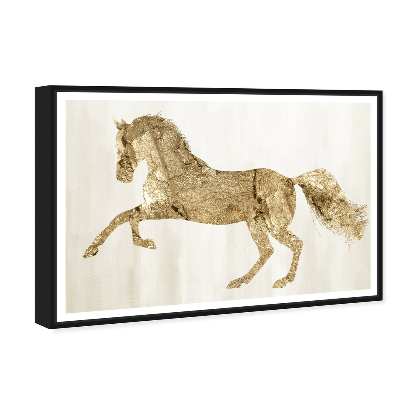 Angled view of Gold Wild and Free featuring animals and farm animals art.
