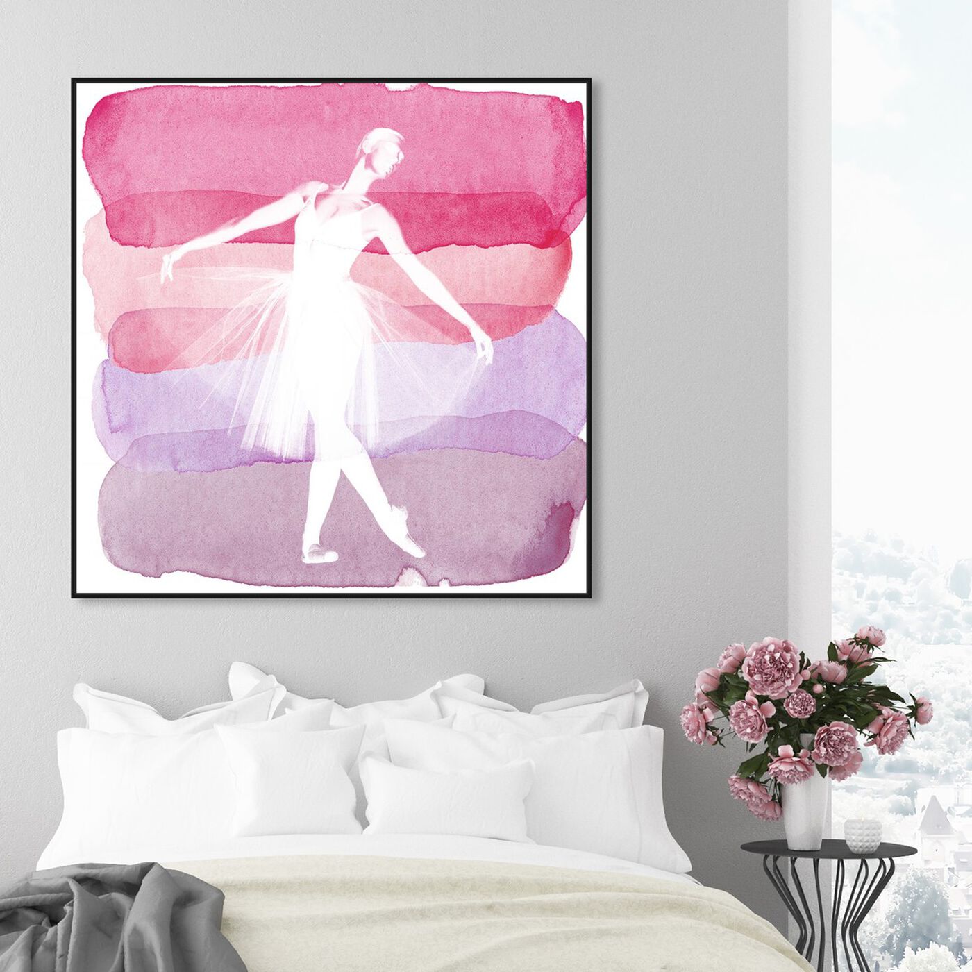 Hanging view of Petal Ballerina Three featuring sports and teams and ballet art.