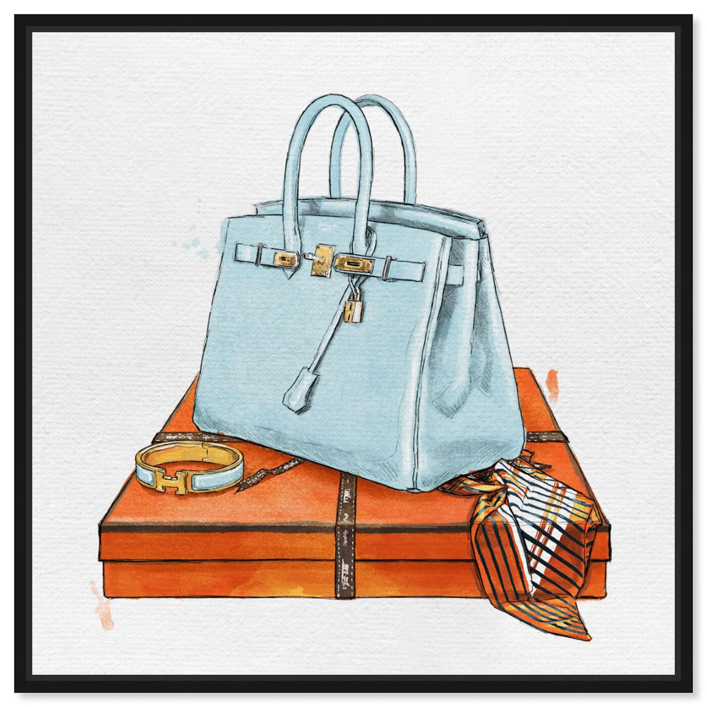Oliver Gal My Bag Collection I Canvas Wall Art