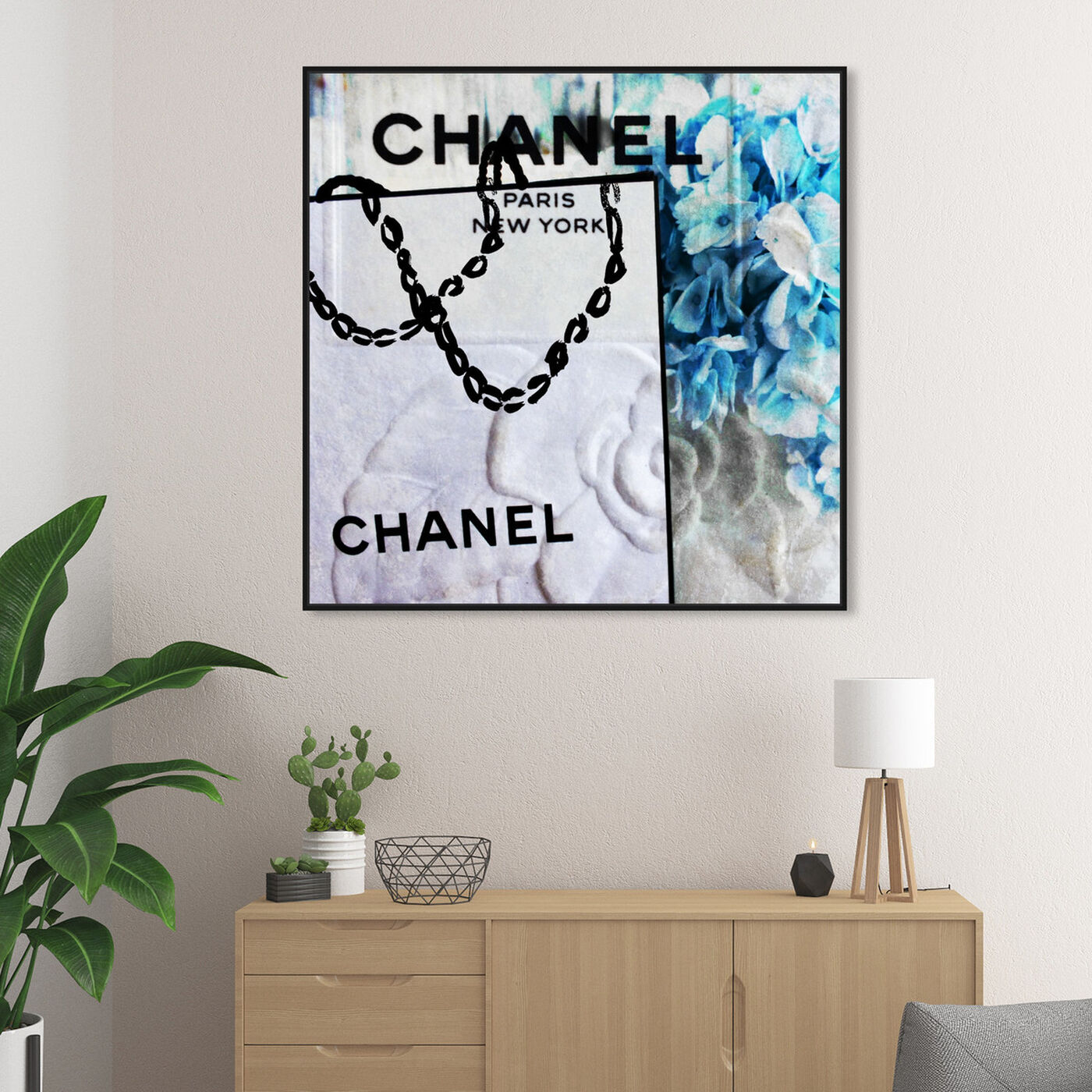 Hanging view of French Hydrangea featuring fashion and glam and fashion art.