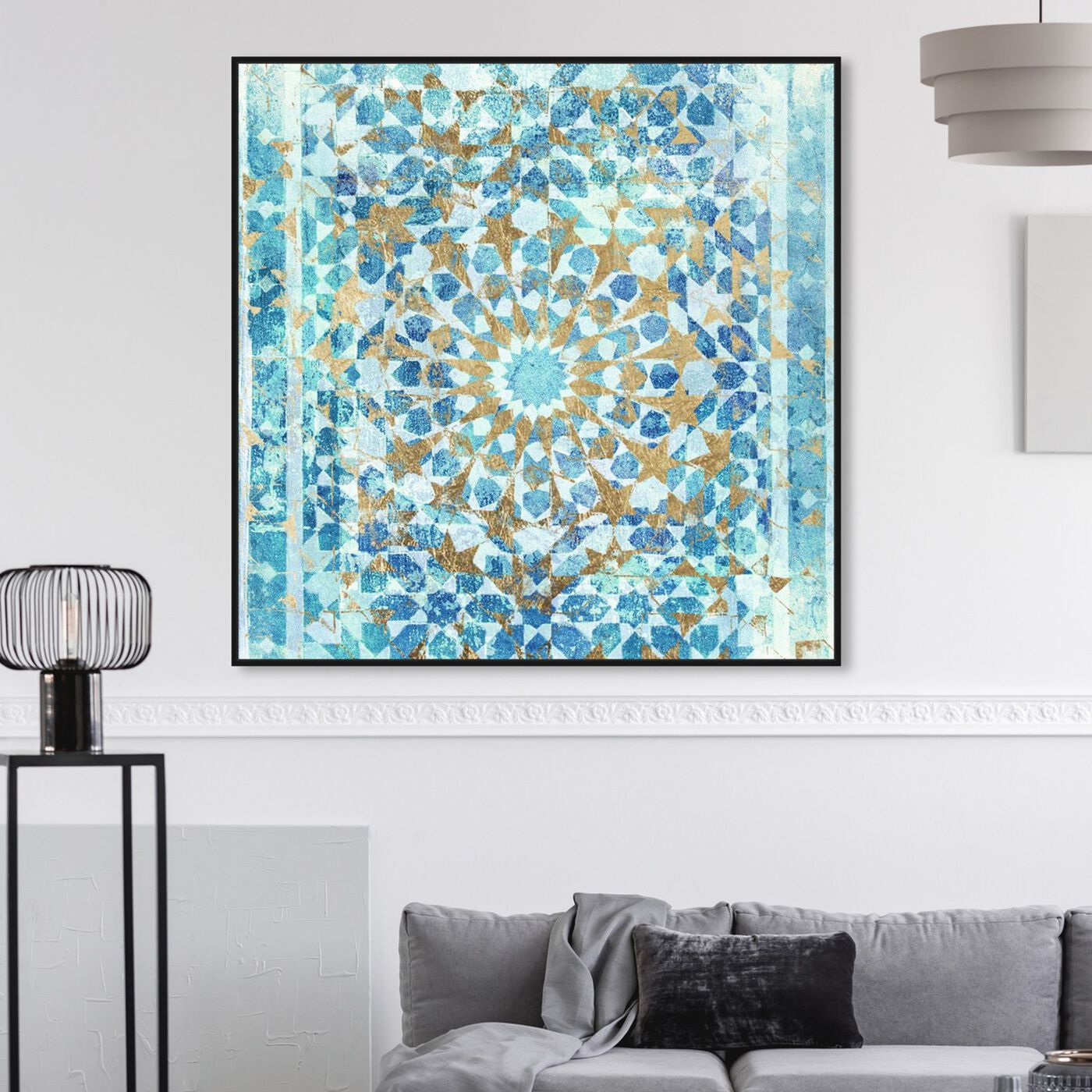 Hanging view of Incense Mandala featuring abstract and patterns art.