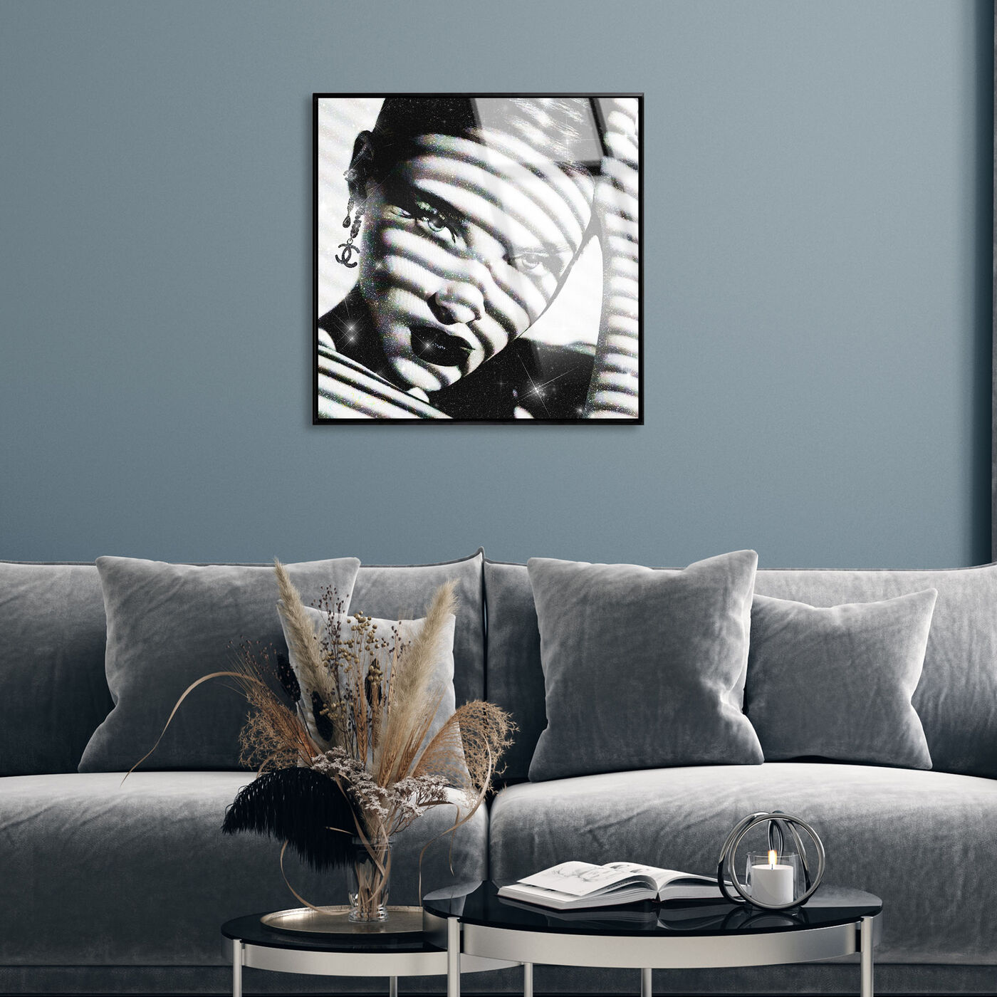 Solid Stare - Framed Acrylic Art