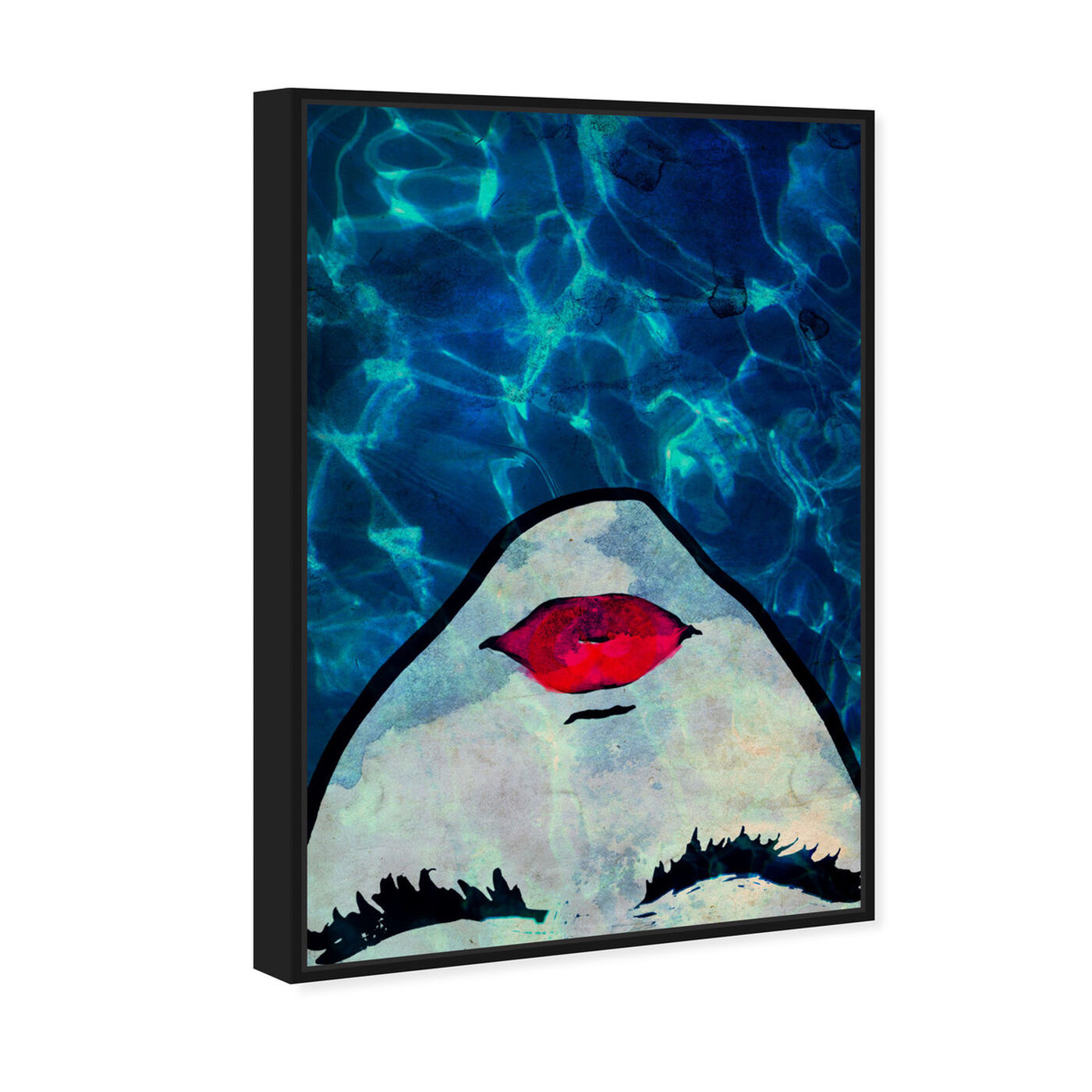 Angled view of Water Coveted Blue featuring fashion and glam and portraits art.