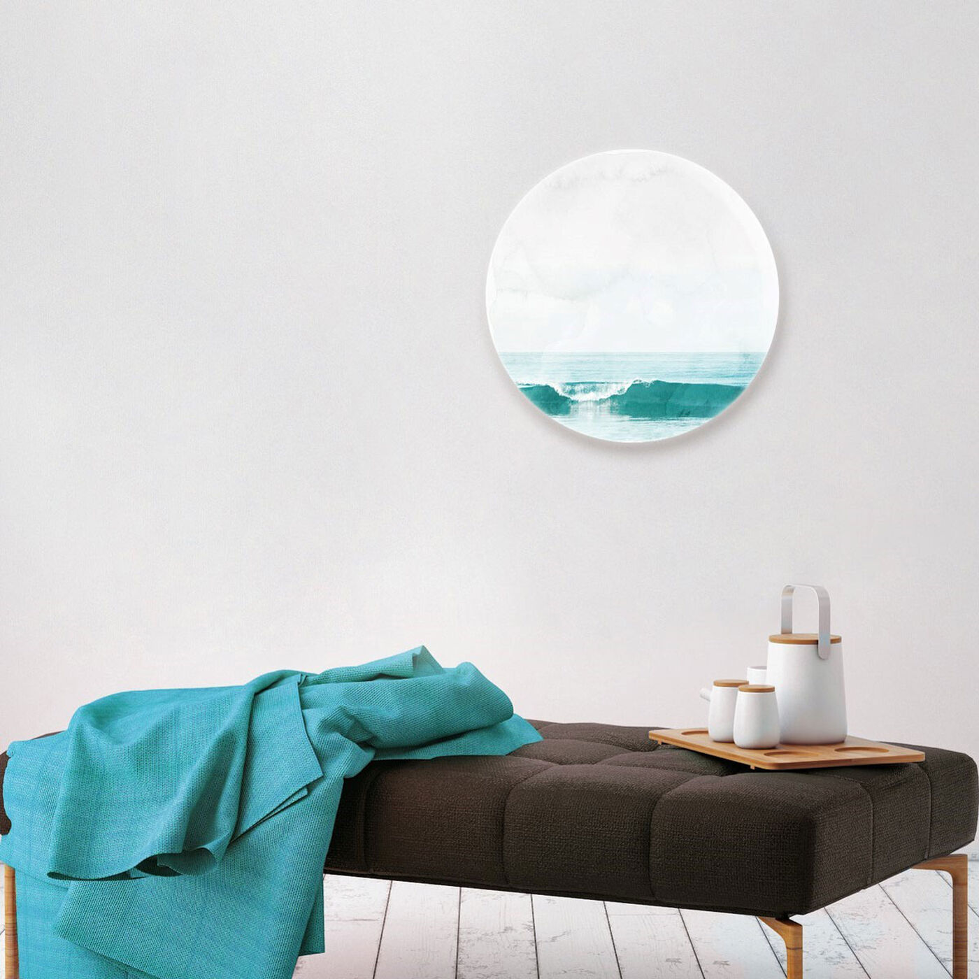 Hanging view of The Wave Circle featuring nautical and coastal and coastal landscapes art.