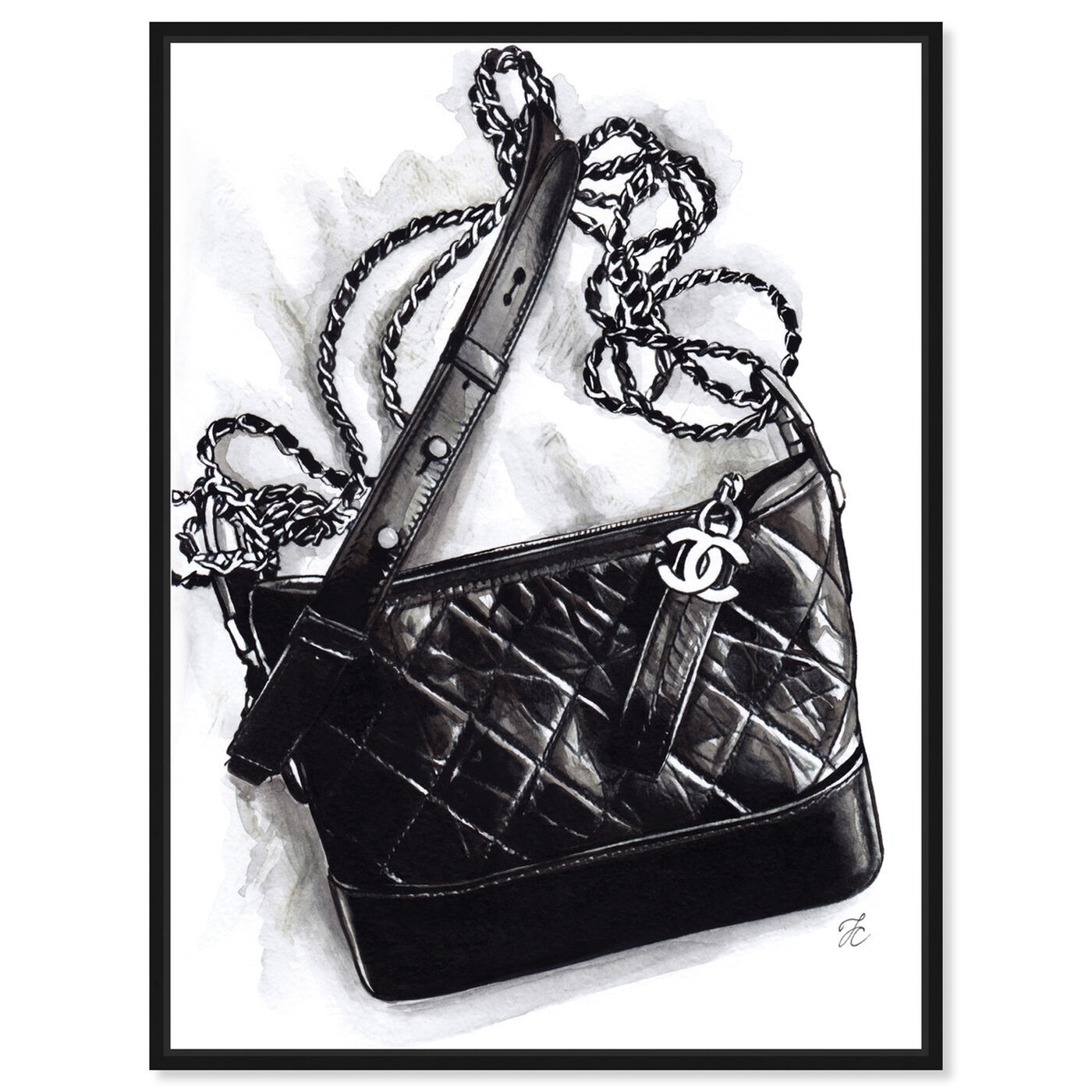 Front view of Doll Memories - Gabrielle Handbag featuring fashion and glam and handbags art.