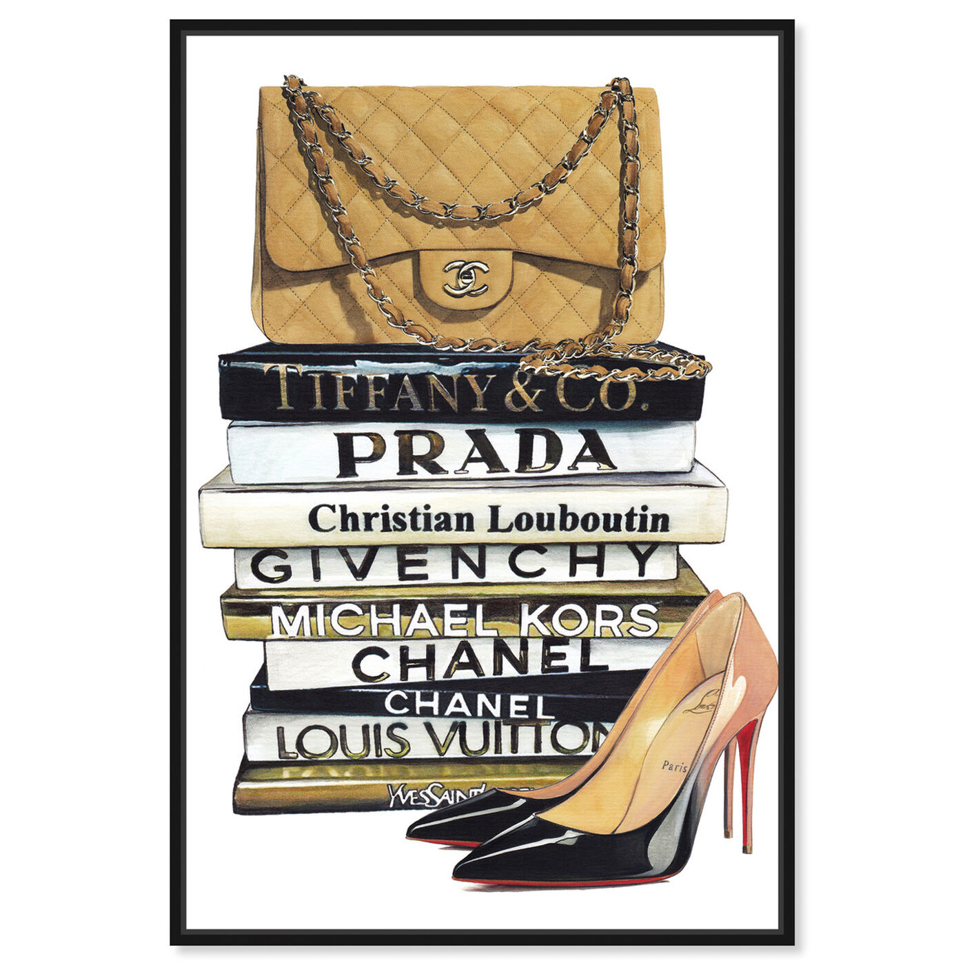 Front view of Parisian Standards featuring fashion and glam and handbags art.