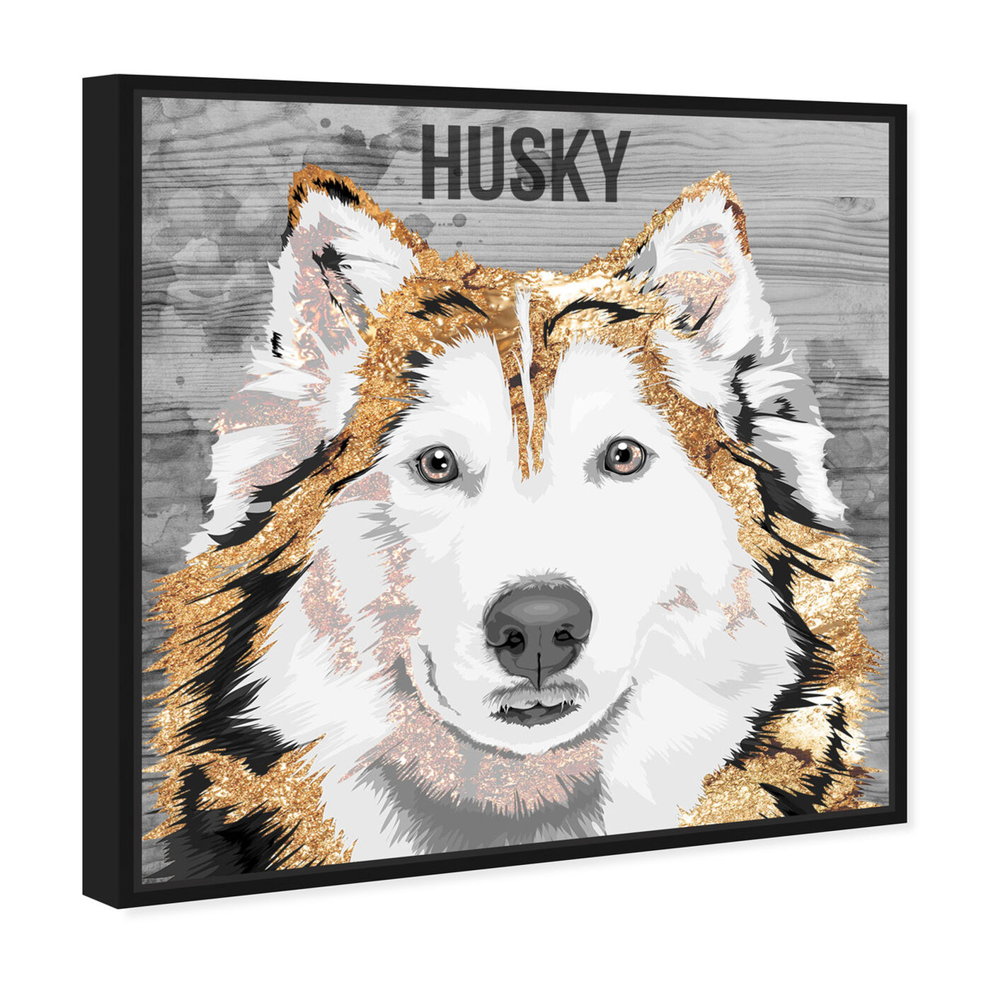 Angled view of Love My Husky featuring animals and dogs and puppies art.