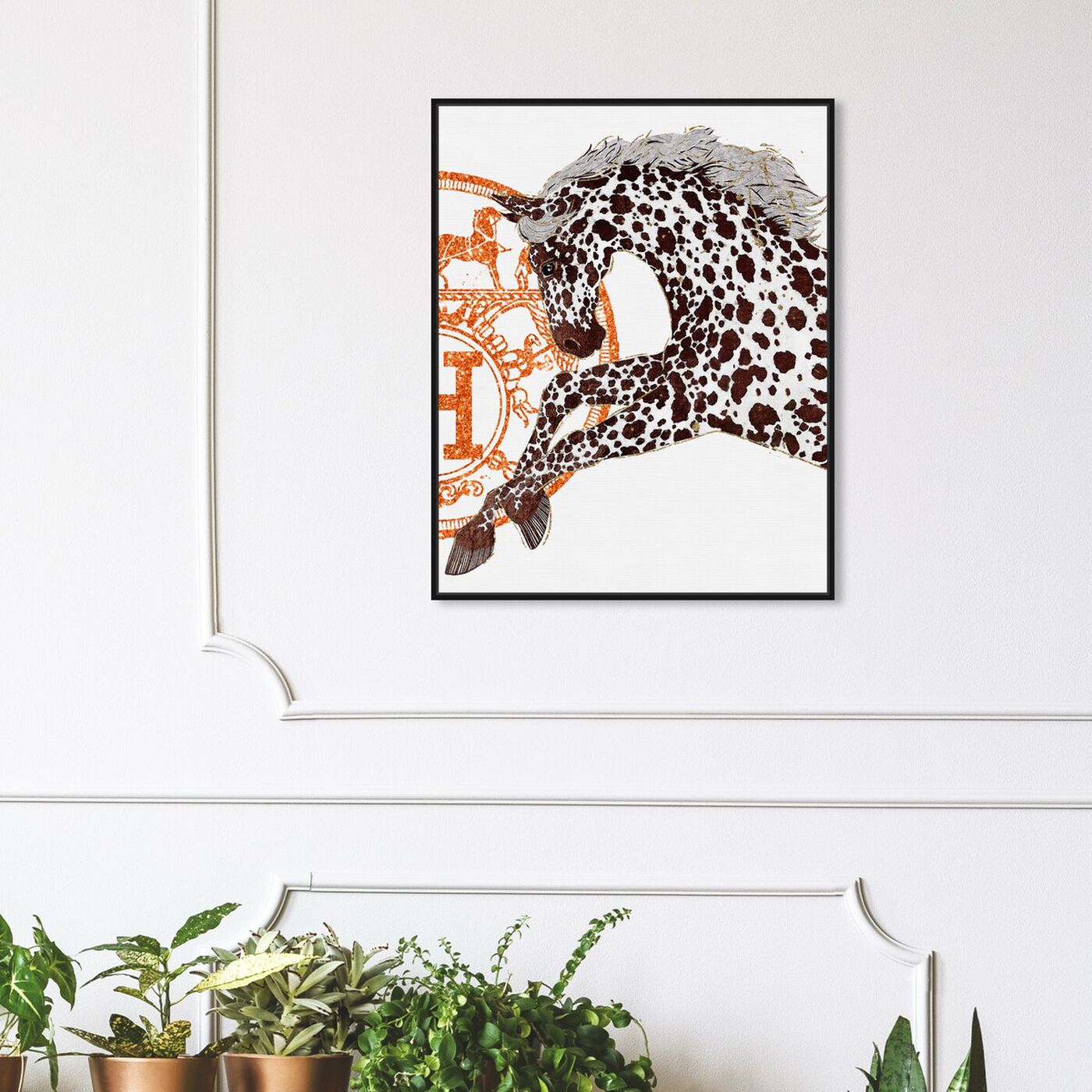 Hanging view of Appaloosa Cavalier II featuring fashion and glam and fashion art.
