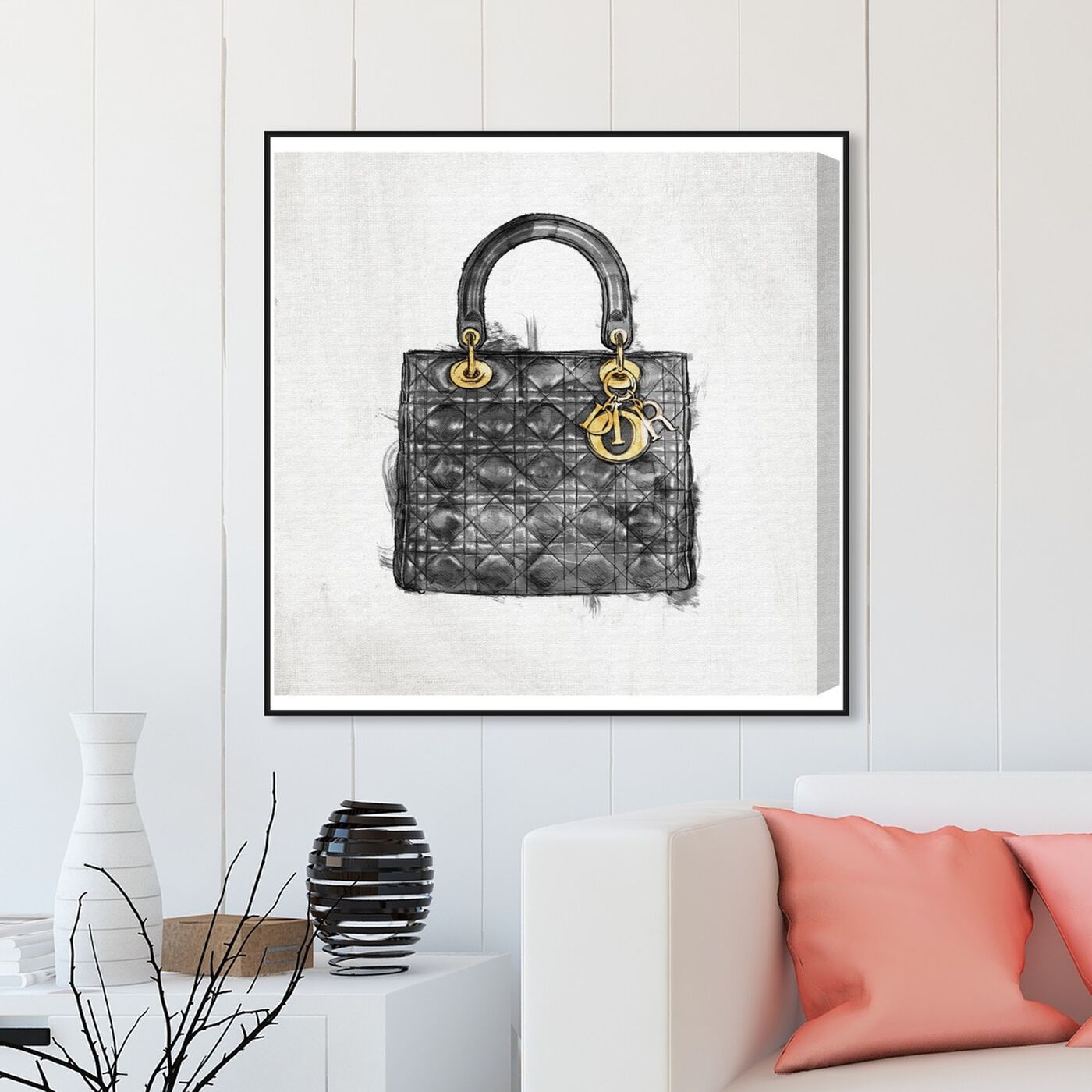 Hanging view of Christian's Essentials Black featuring fashion and glam and handbags art.