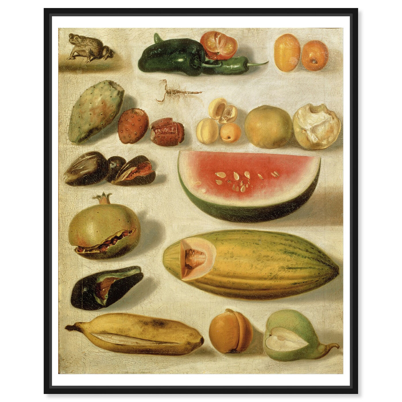 Front view of Bustos - Still Life With Fruit featuring classic and figurative and impressionism art.