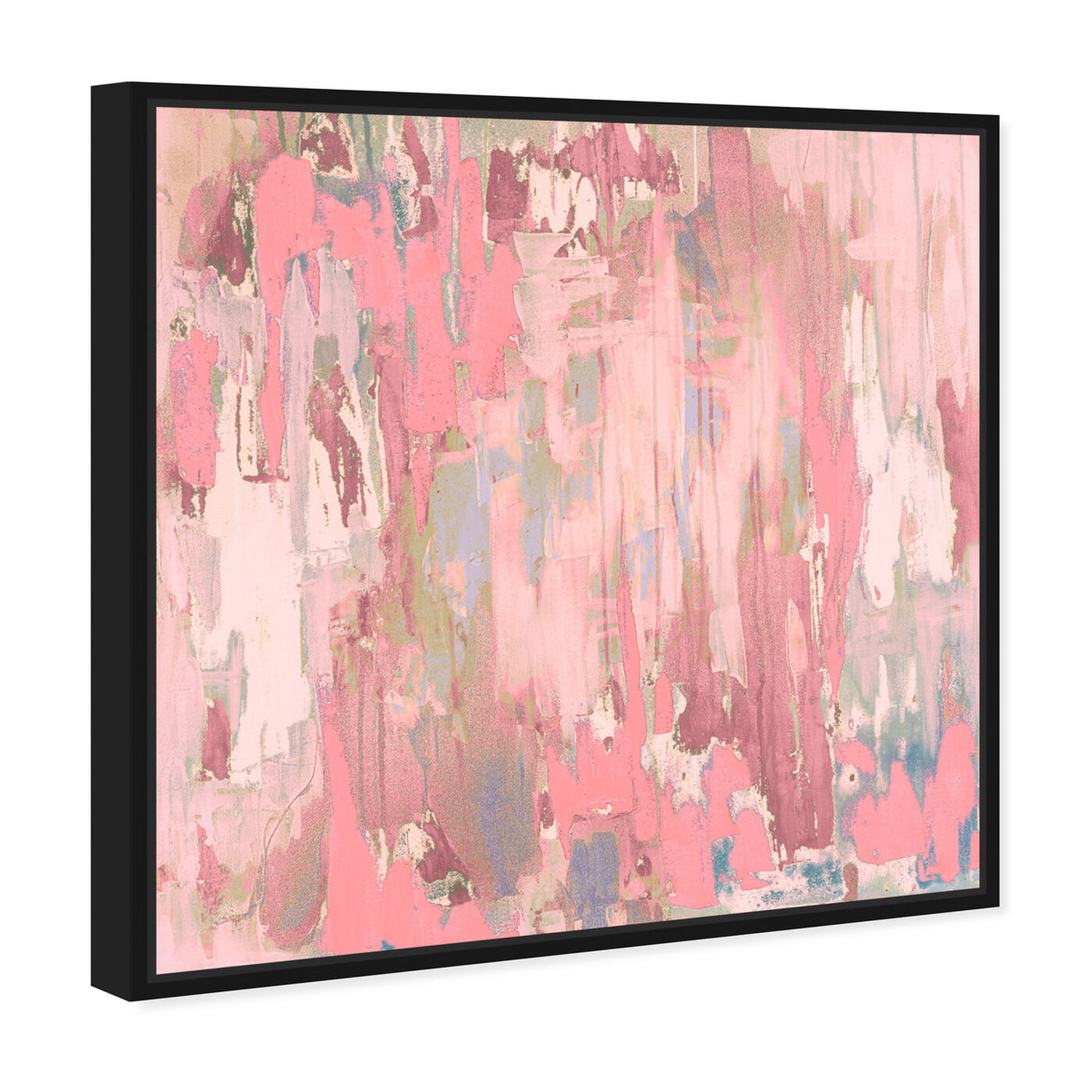 Angled view of Marissa Anderson - Blush Swan Lake featuring abstract and paint art.