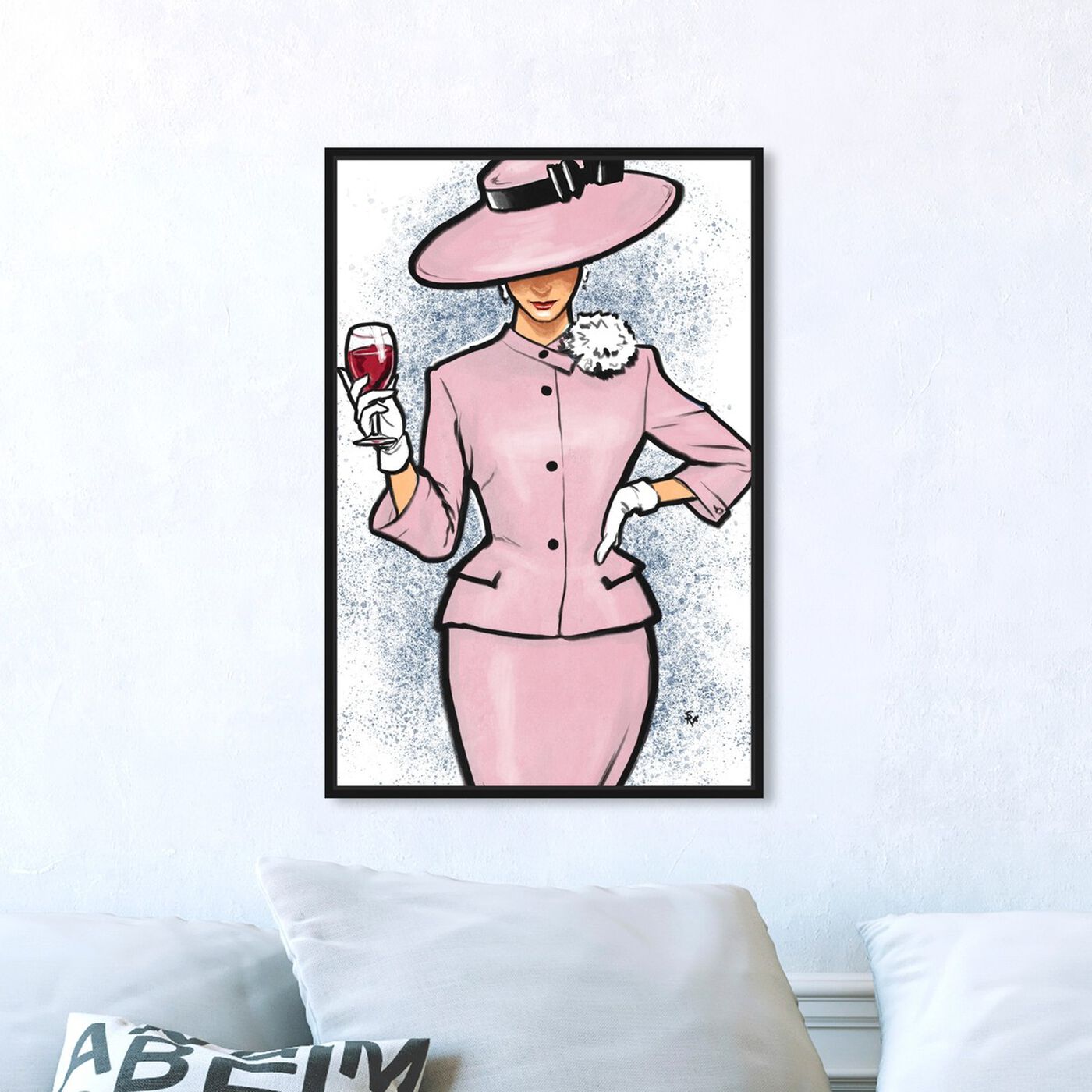 Hanging view of Wine Snob featuring fashion and glam and fashion art.