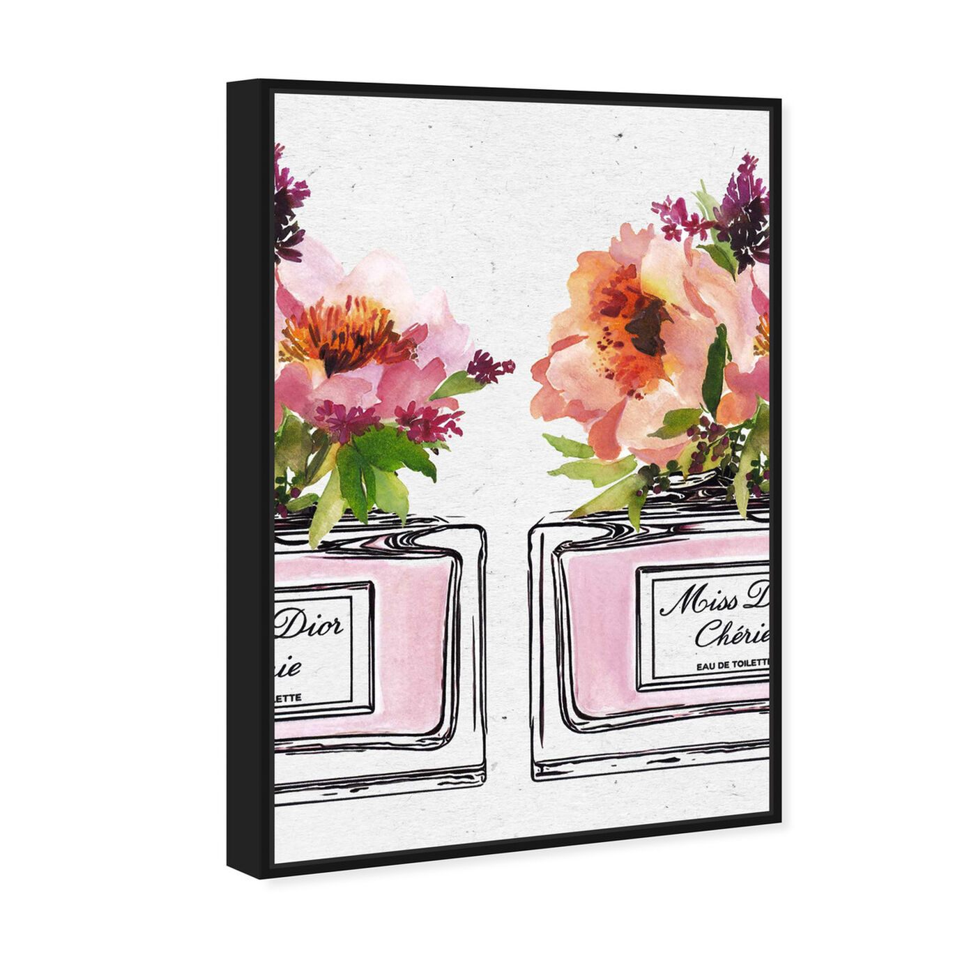 Angled view of Floral Delight II featuring fashion and glam and perfumes art.