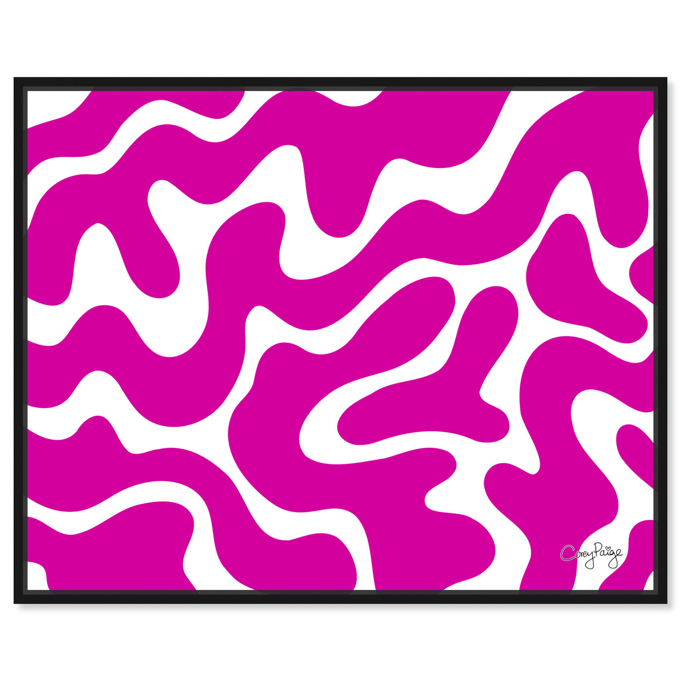 Front view of Corey Paige - Pink Abstract II  featuring abstract and shapes art.