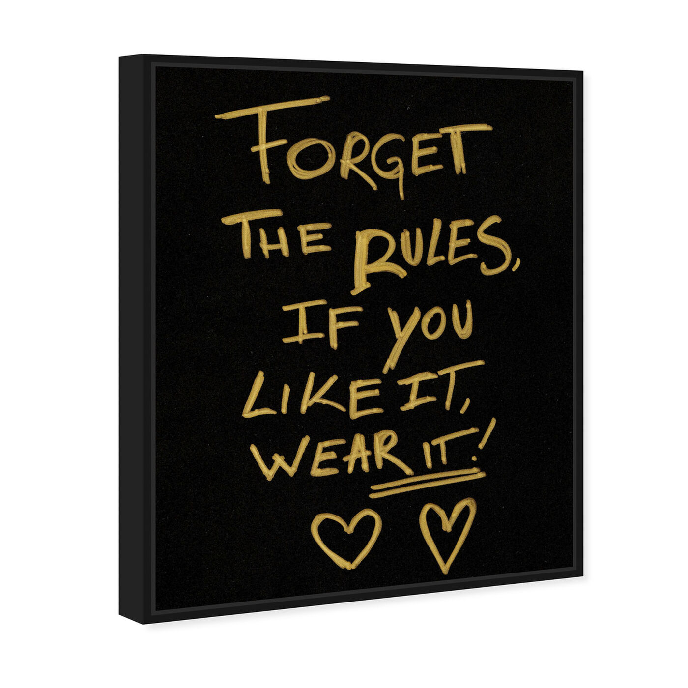 Angled view of No Rules featuring typography and quotes and fashion quotes and sayings art.