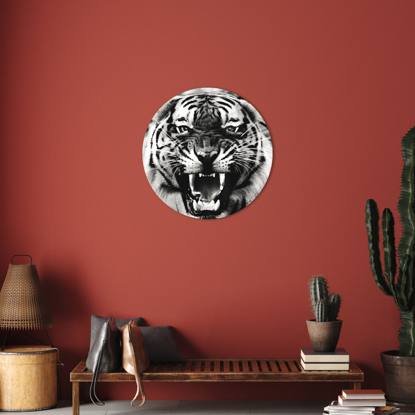 Wild Tiger - Round Acrylic Art