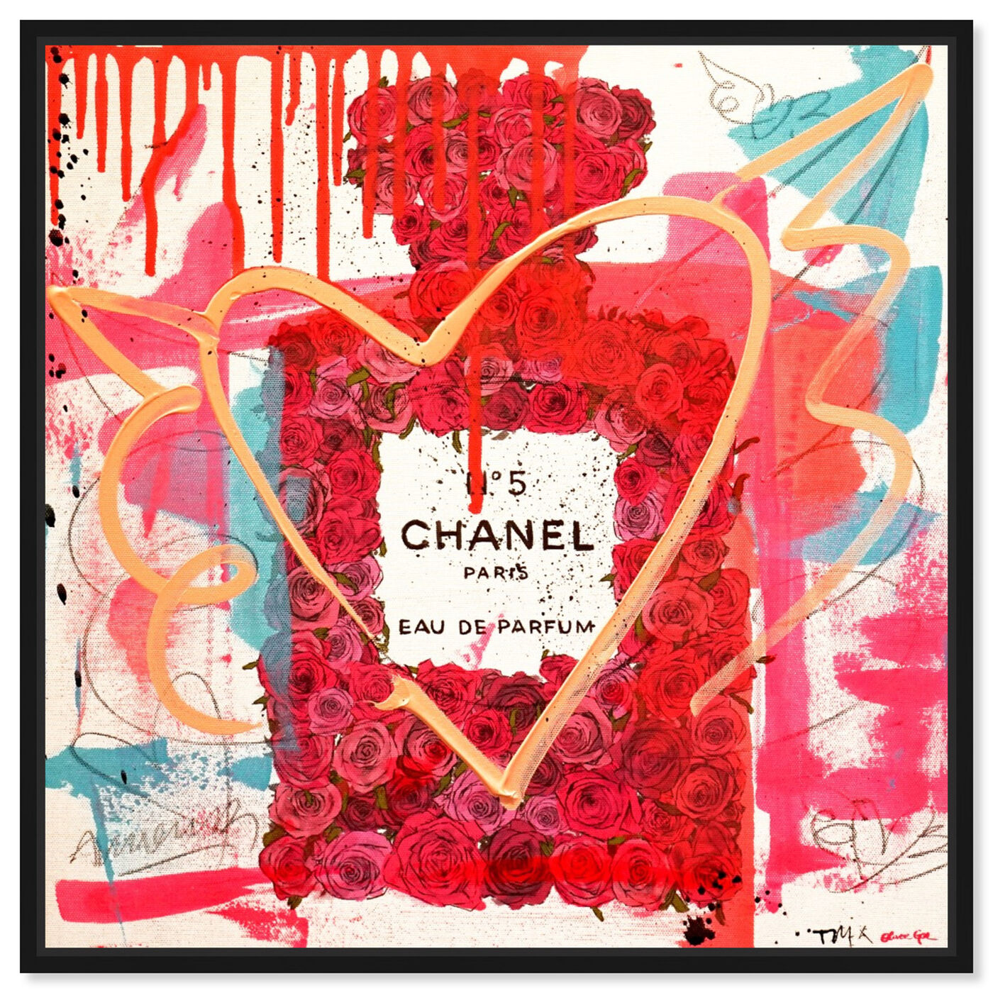 Front view of Number 5 Remix featuring fashion and glam and perfumes art.