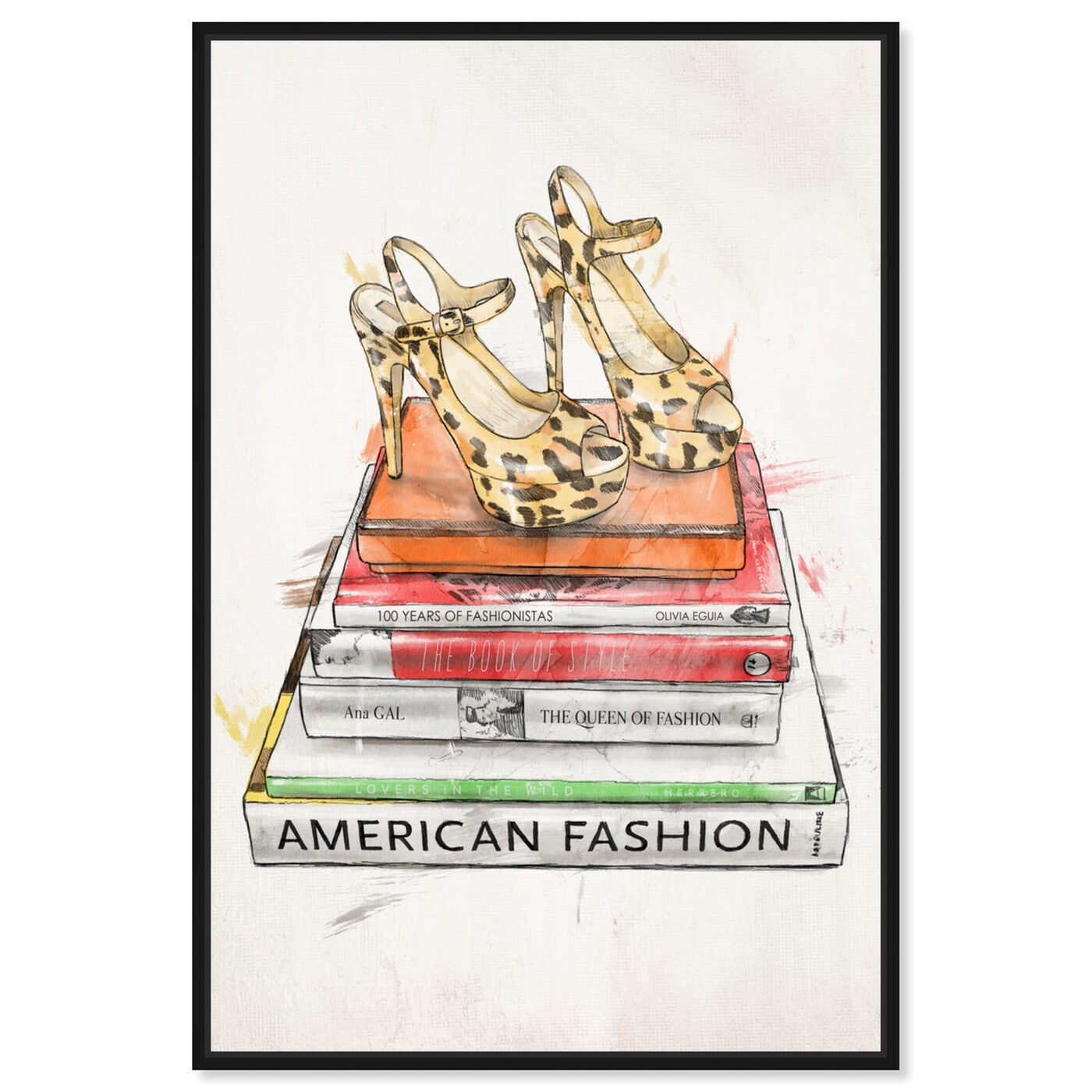 Front view of American Fashion  featuring fashion and glam and books art.