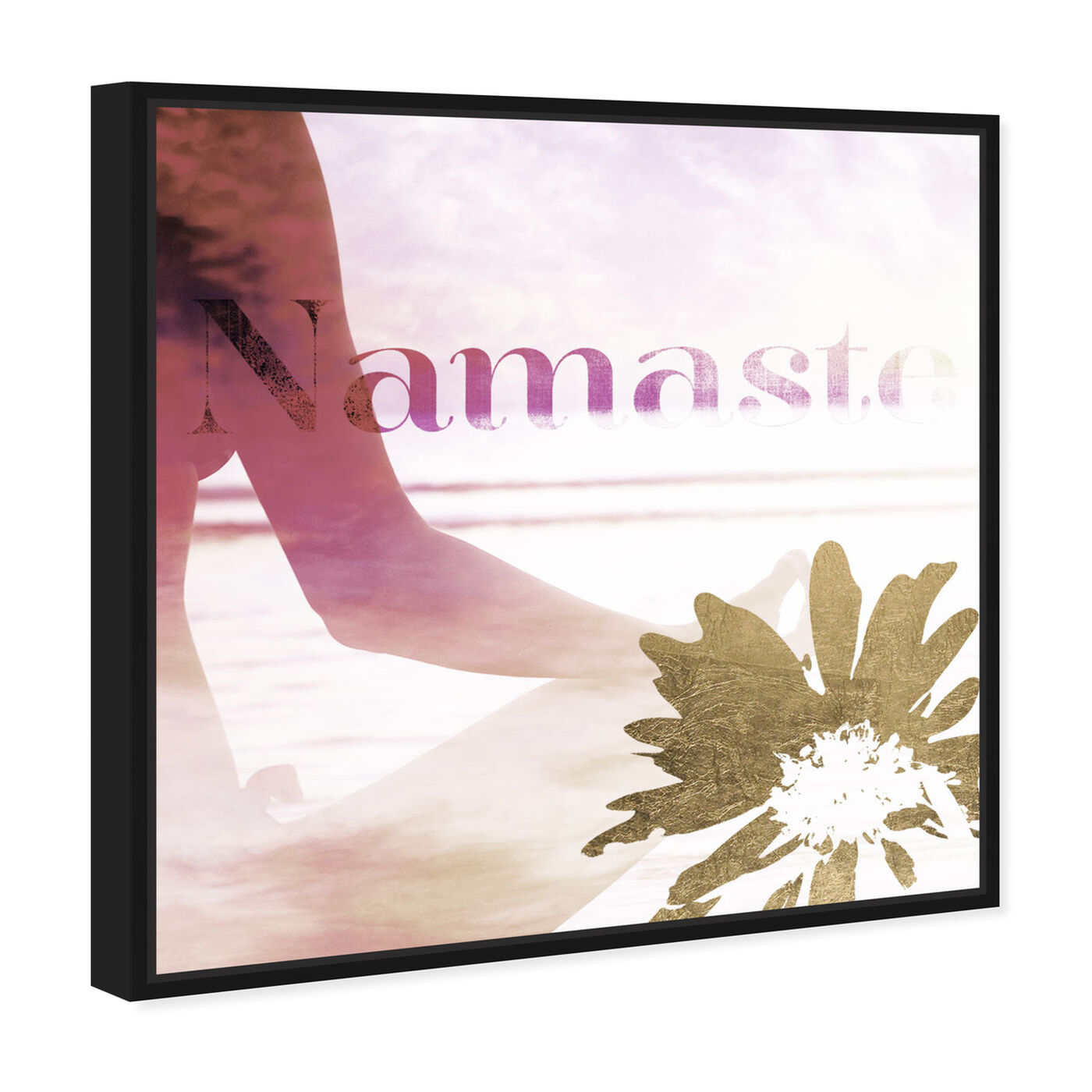 Angled view of Namaste featuring typography and quotes and quotes and sayings art.