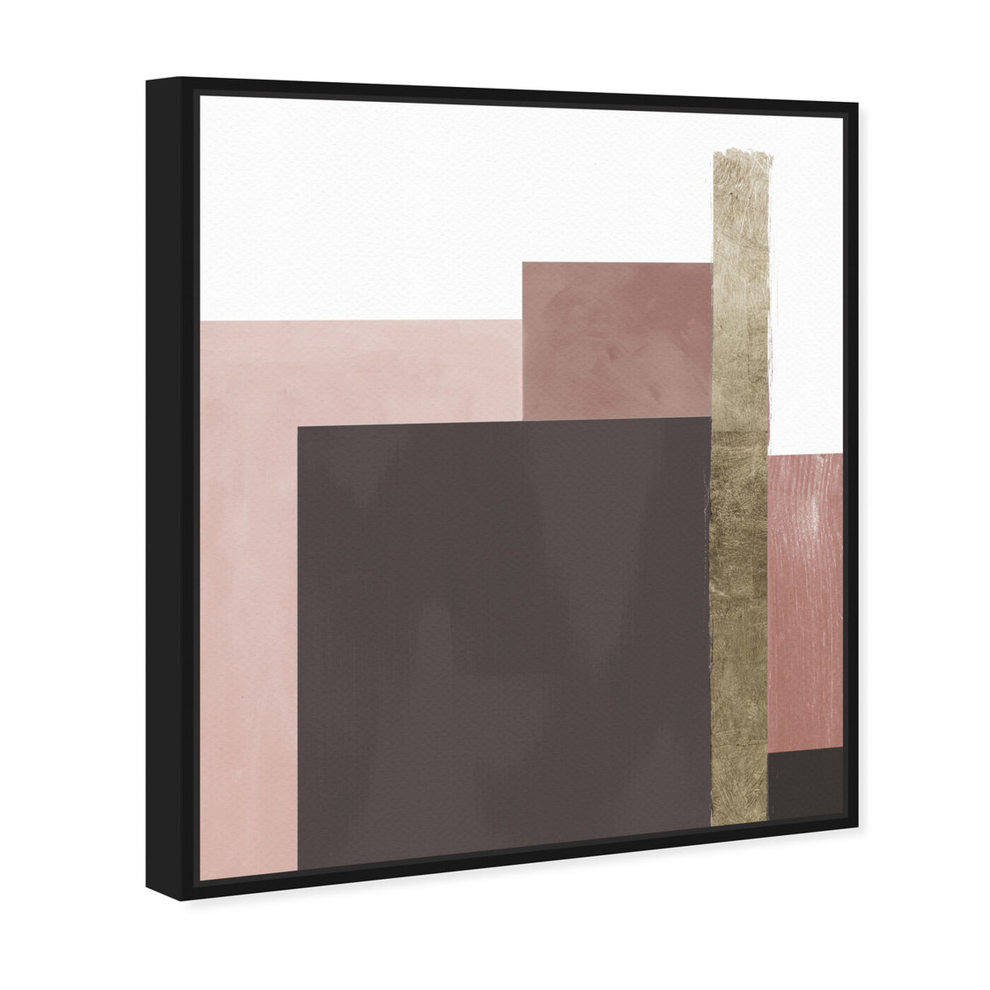 Angled view of Me Boheme Neutral Champagne featuring abstract and geometric art.