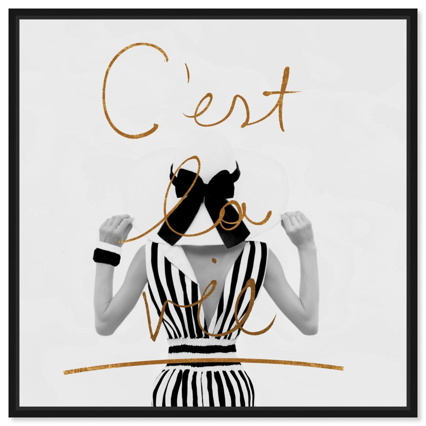 Front view of Cest La Vie featuring typography and quotes and quotes and sayings art.