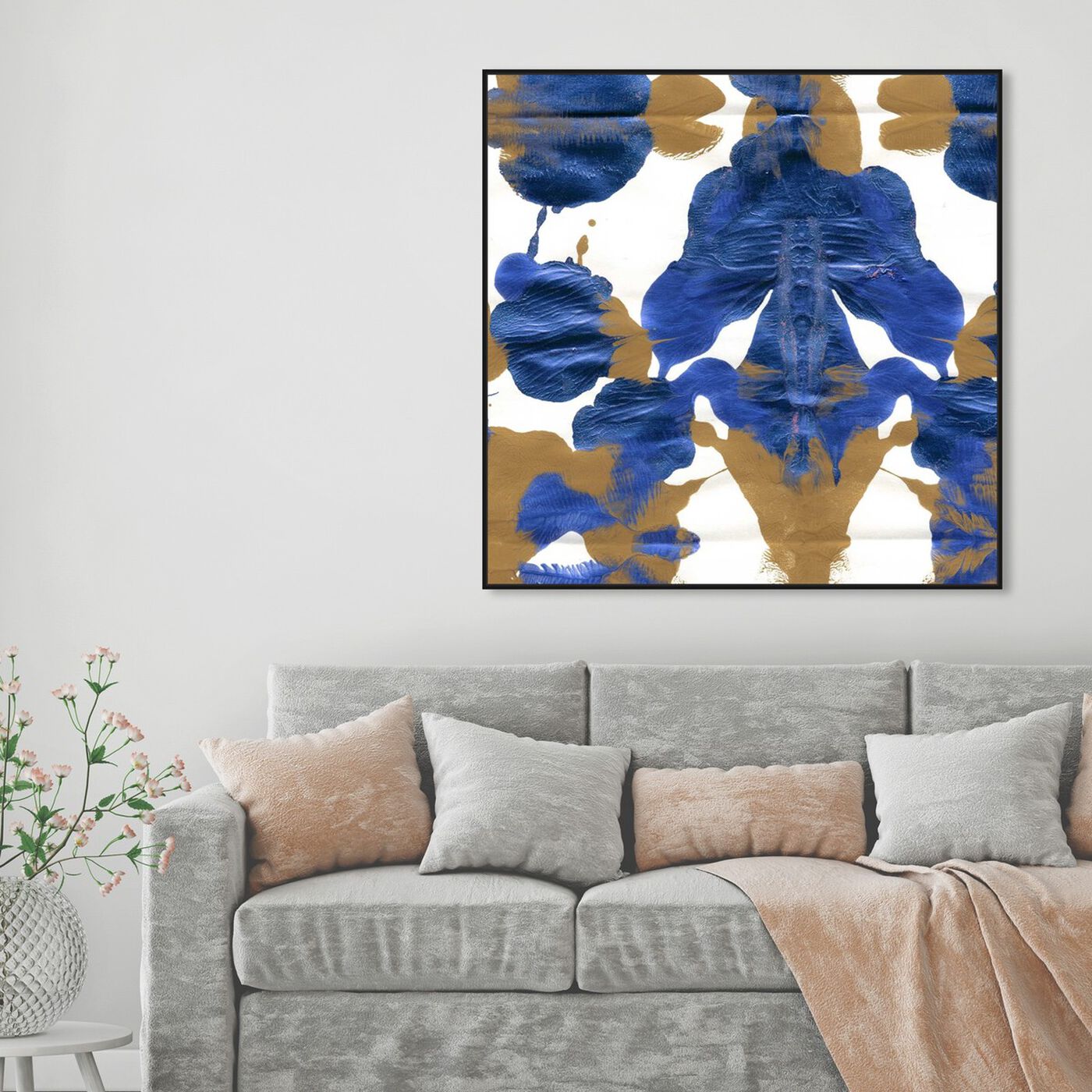 Hanging view of Woman's Blues I featuring abstract and paint art.