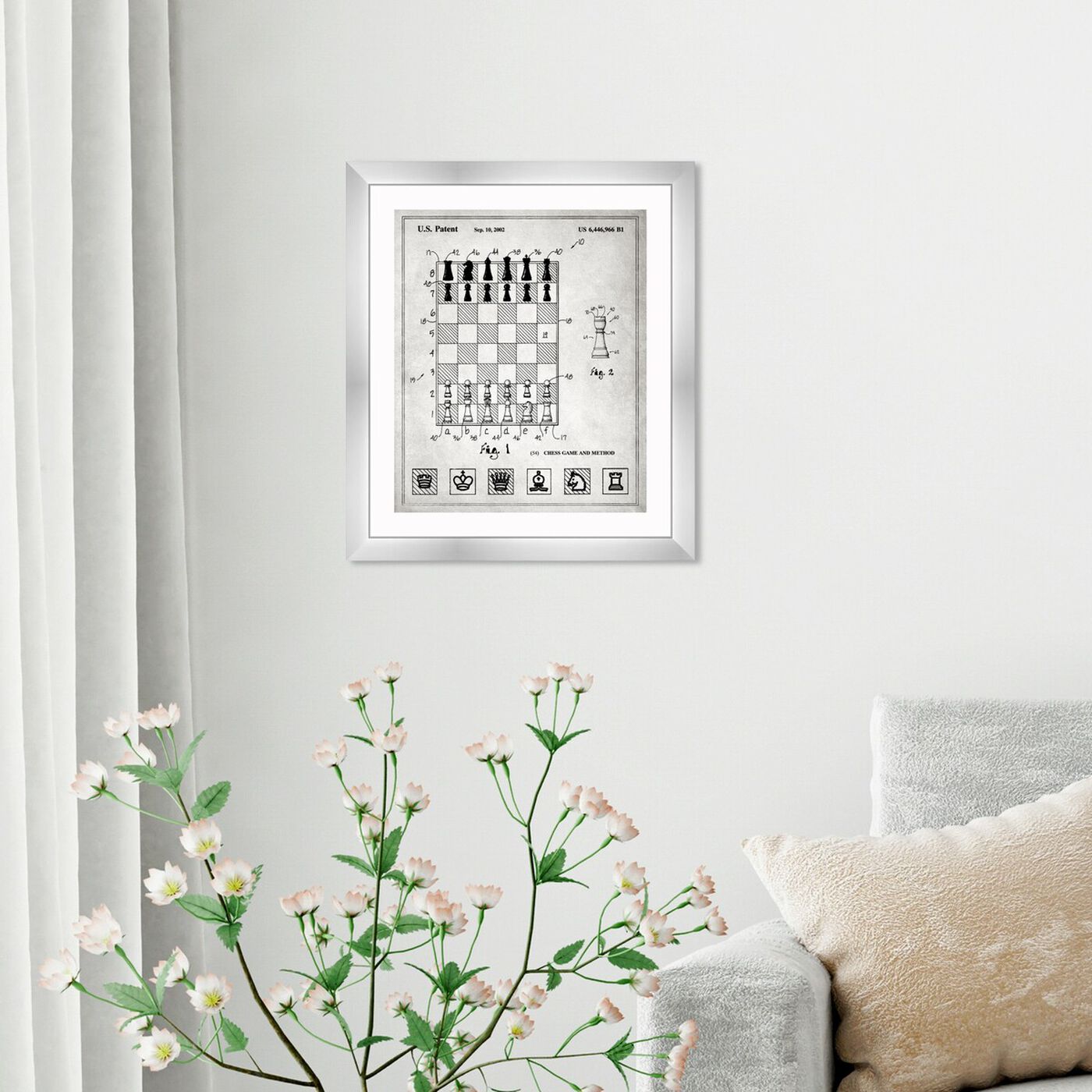 Hanging view of Chess Game and Method 2000 art.