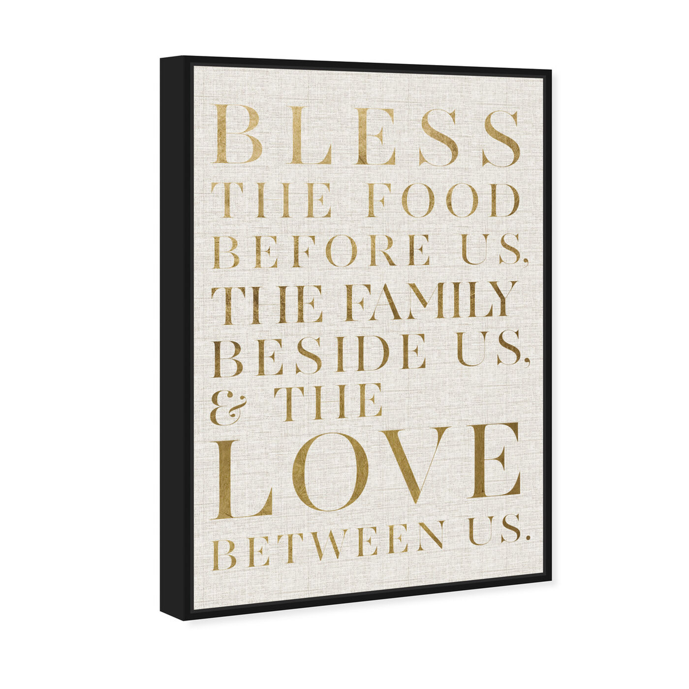 Angled view of Bless This Family featuring typography and quotes and family quotes and sayings art.
