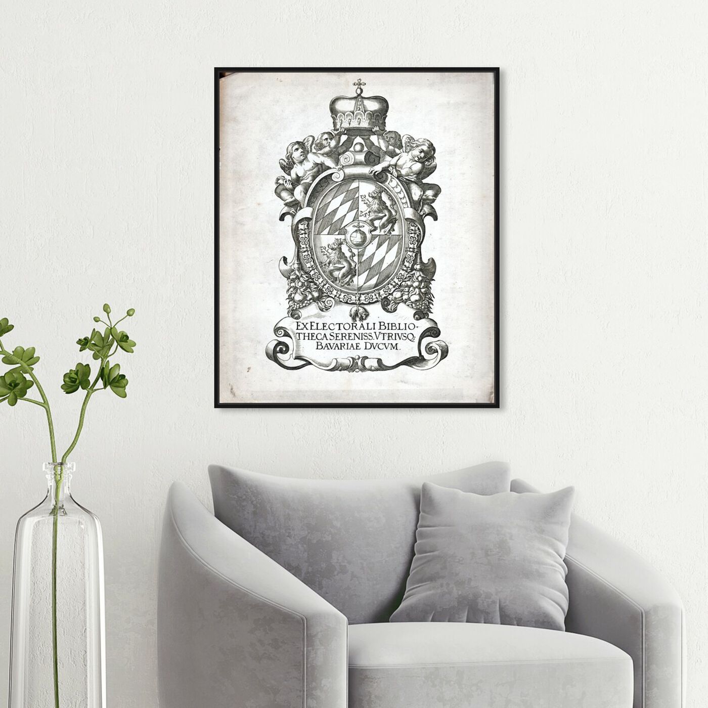 Hanging view of Armorial Engravings I featuring world and countries and european cultures art.