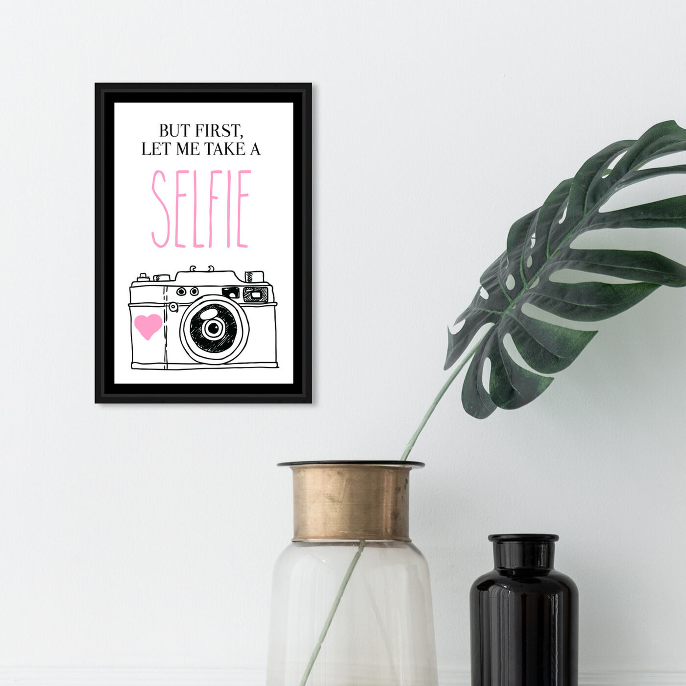 Hanging view of Selfie I featuring typography and quotes and quotes and sayings art.