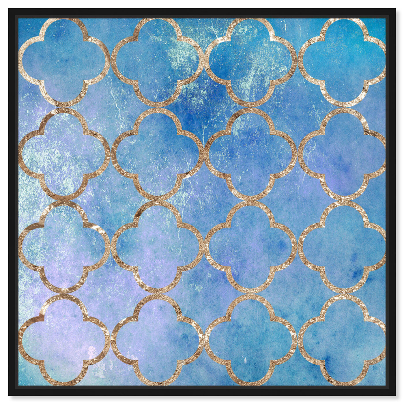 Front view of Volare Blu featuring abstract and patterns art.