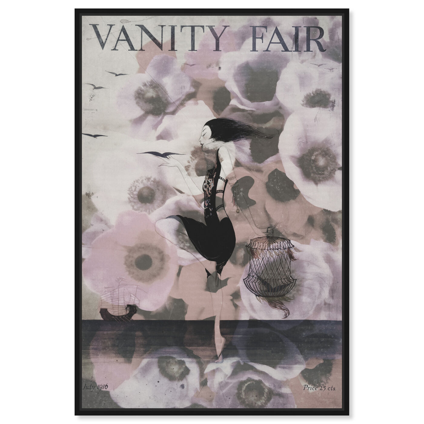 Front view of Vanity Fair featuring advertising and publications art.