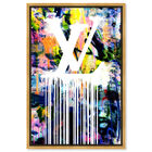Front view of Dripping Stencil Wall featuring fashion and glam and fashion lifestyle art. image number null
