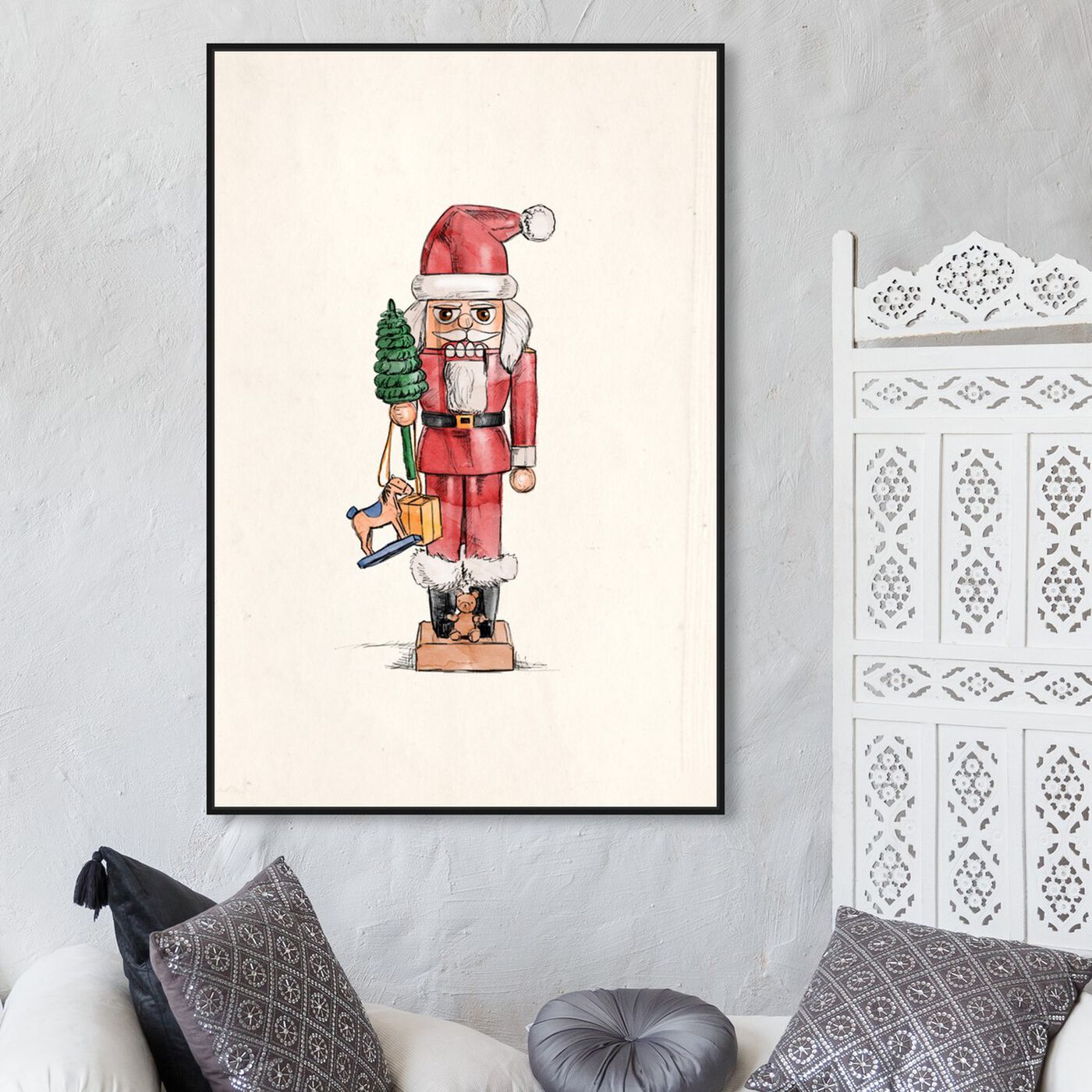 Hanging view of Nutcracker featuring holiday and seasonal and holidays art.