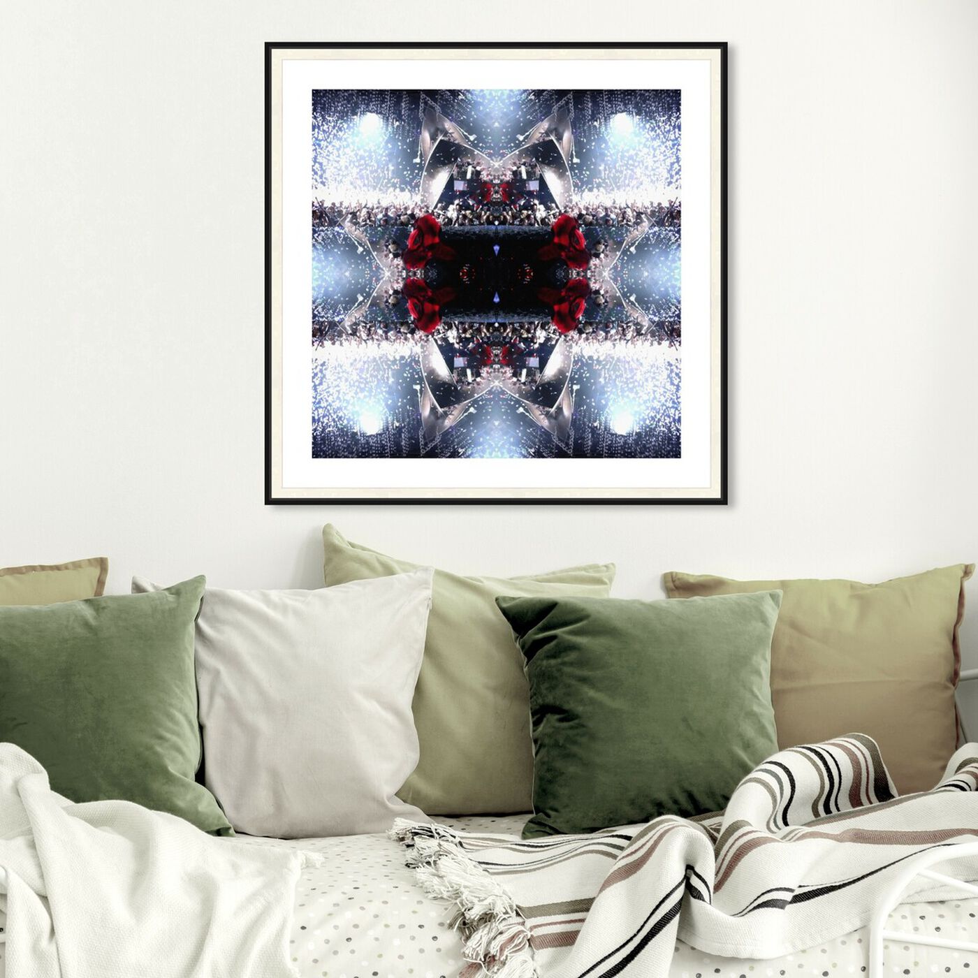 Hanging view of Blooming Disco Nights featuring abstract and textures art.