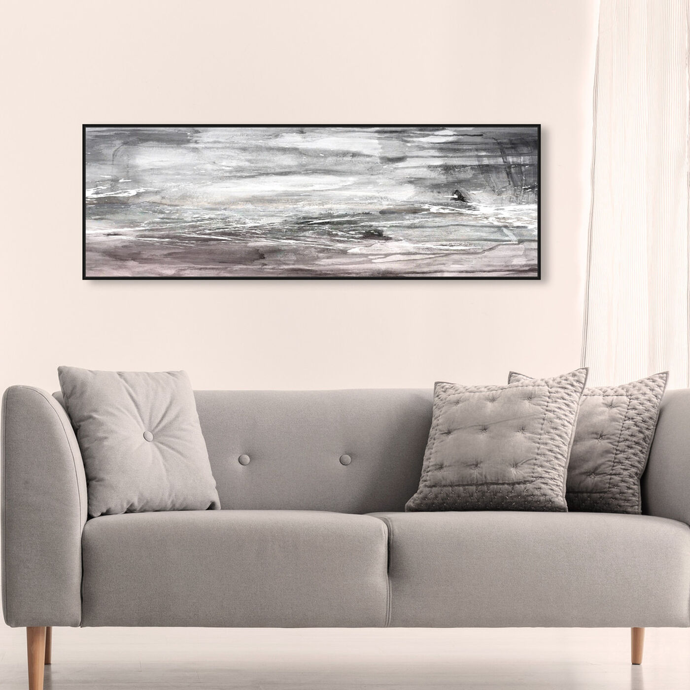 Hanging view of The Calm Bliss featuring abstract and paint art.