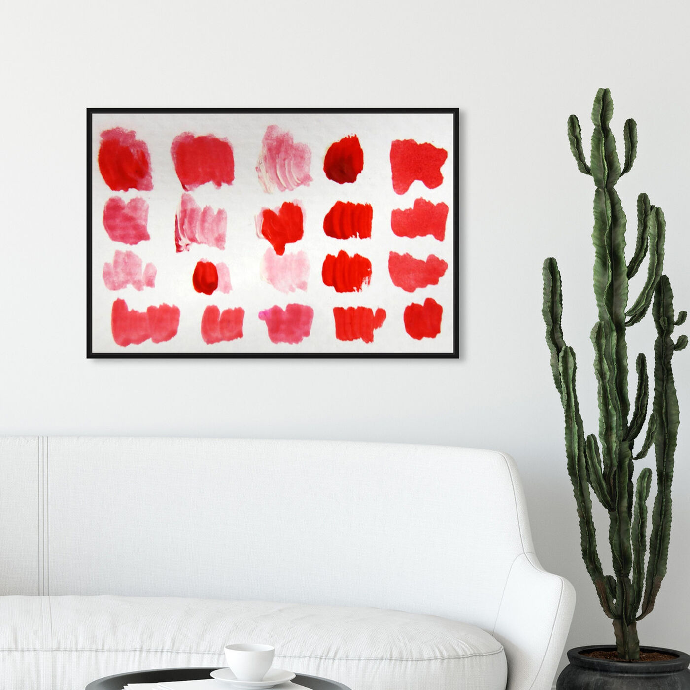 Hanging view of That Shade of Red featuring abstract and paint art.