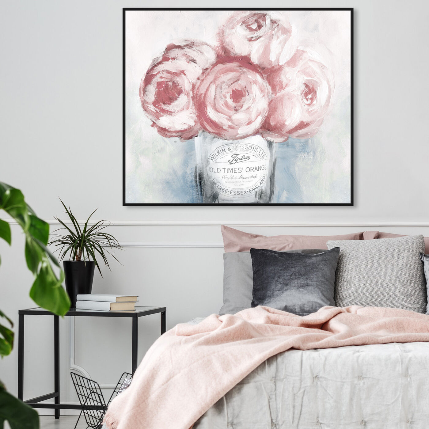 Hanging view of Peony Jam featuring floral and botanical and florals art.