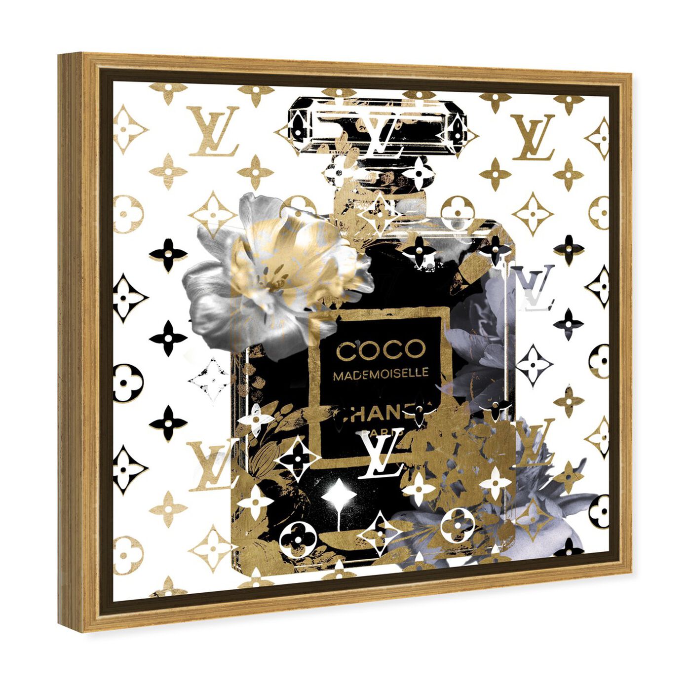 Angled view of Coco Blinded Love Blue featuring fashion and glam and perfumes art.
