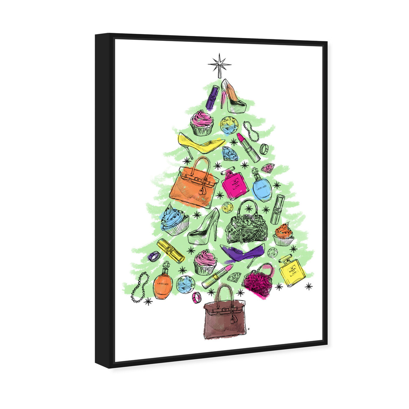 Angled view of Fashion Tree featuring holiday and seasonal and holidays art.