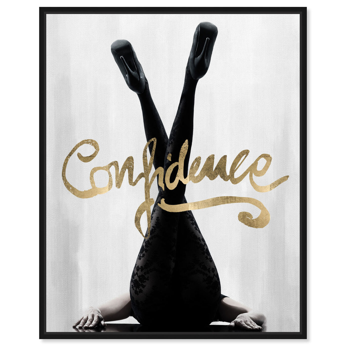 Front view of Confidence featuring typography and quotes and empowered women quotes and sayings art.