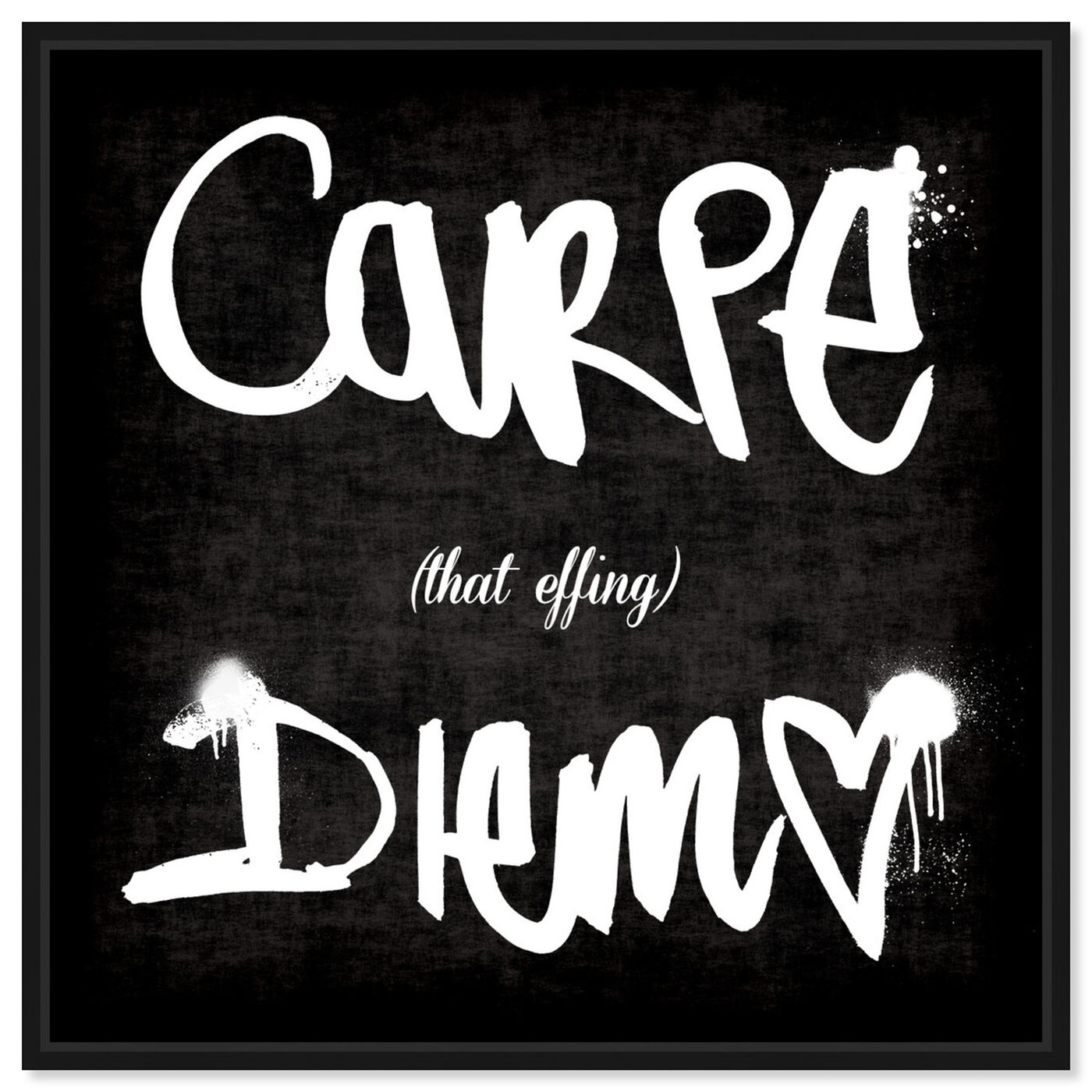 Front view of Carpe That Effing Diem featuring typography and quotes and quotes and sayings art.