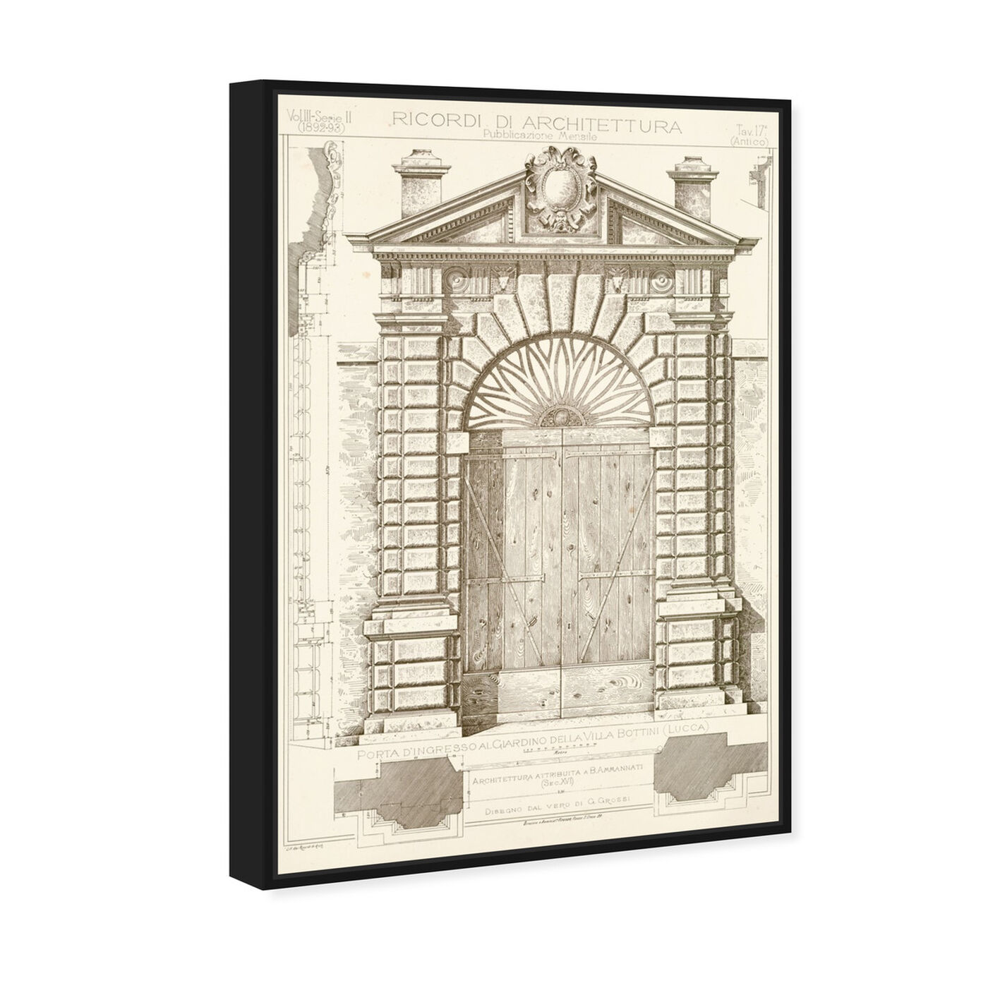 Angled view of Porta D'Ingresso - The Art Cabinet featuring architecture and buildings and structures art.