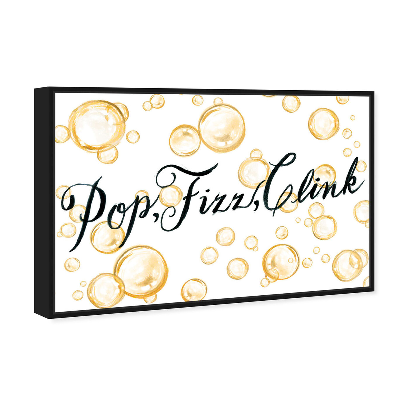 Angled view of Champagne Party featuring typography and quotes and quotes and sayings art.