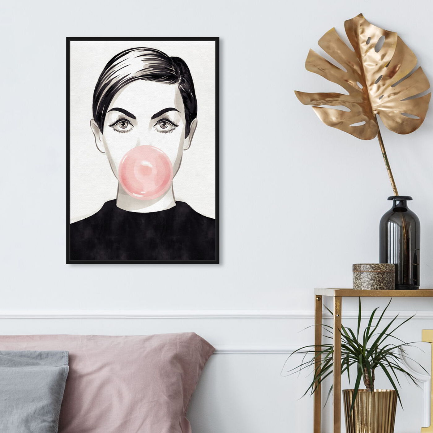 Hanging view of Bubblegum Idol featuring people and portraits and portraits art.