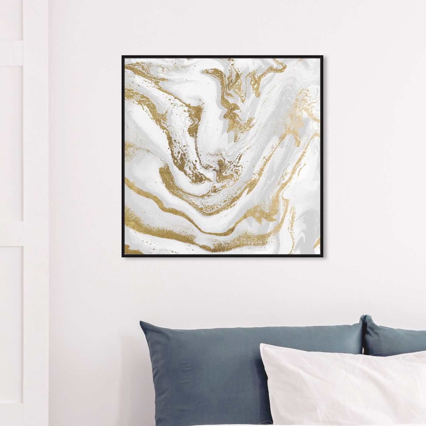 Hanging view of Marbellized Beauty Day featuring abstract and crystals art.