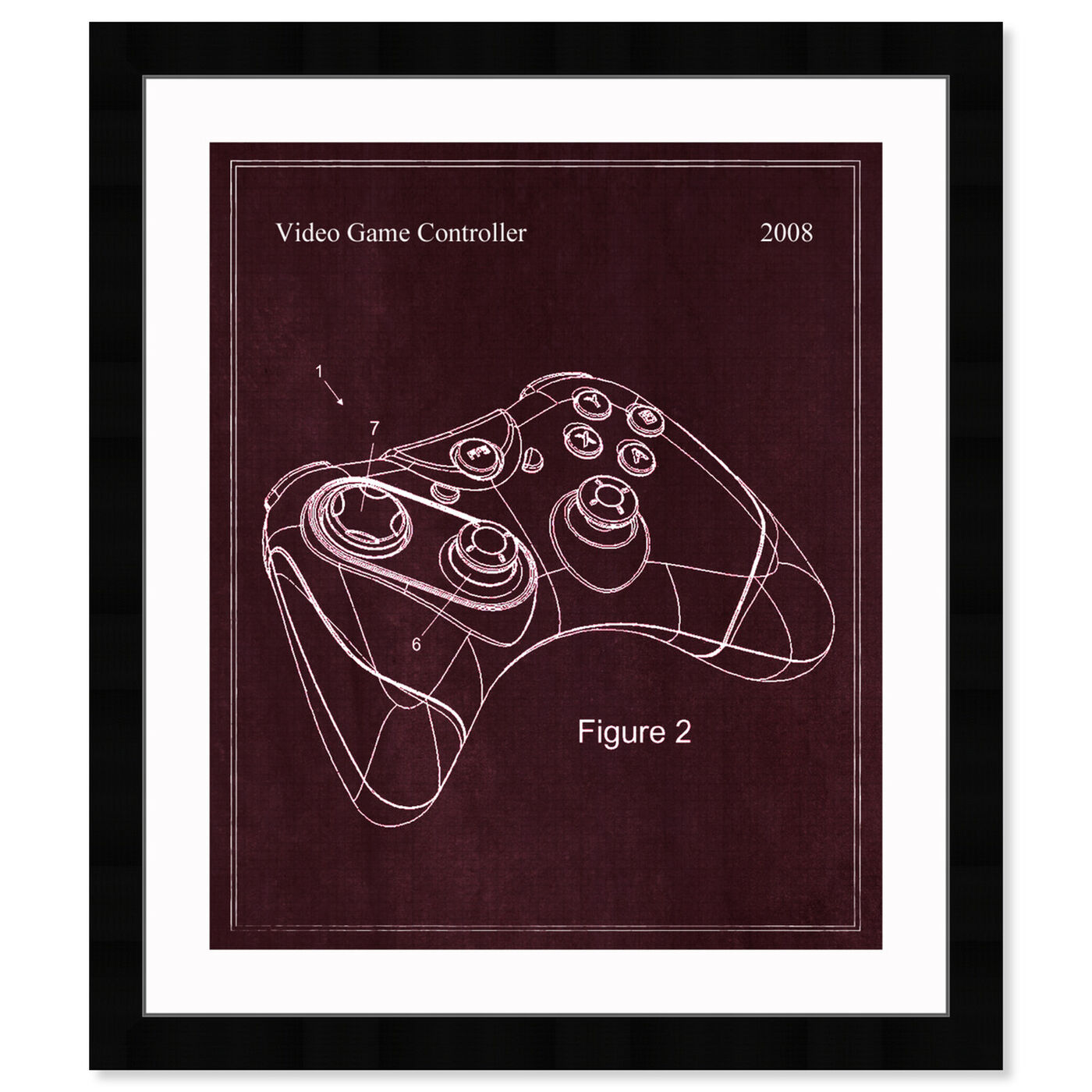Front view of Video Game Controller, 2008 featuring entertainment and hobbies and video games art.